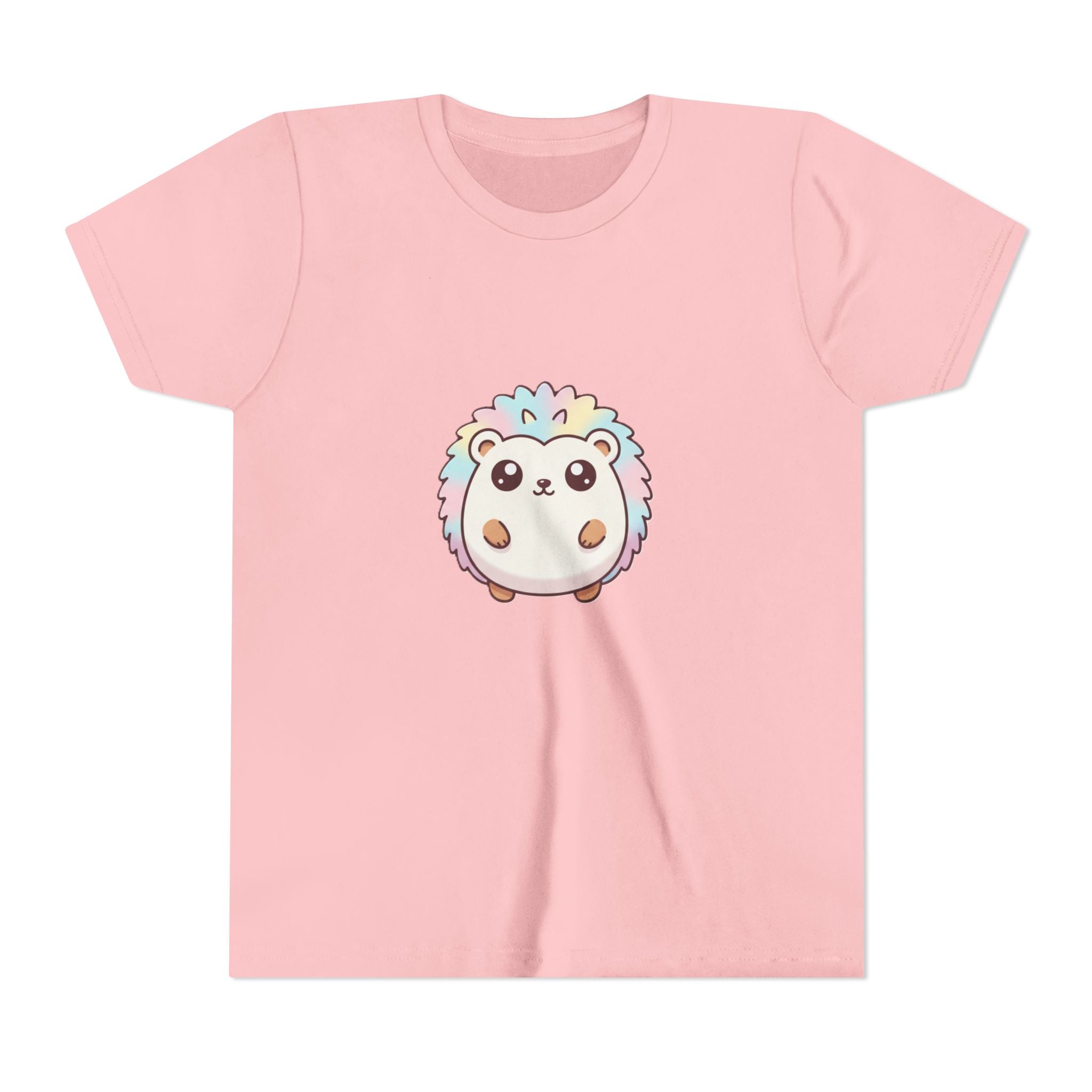 Kids Rainbow Hedgehog T‑Shirt — Cute Pastel Animal Youth Tee