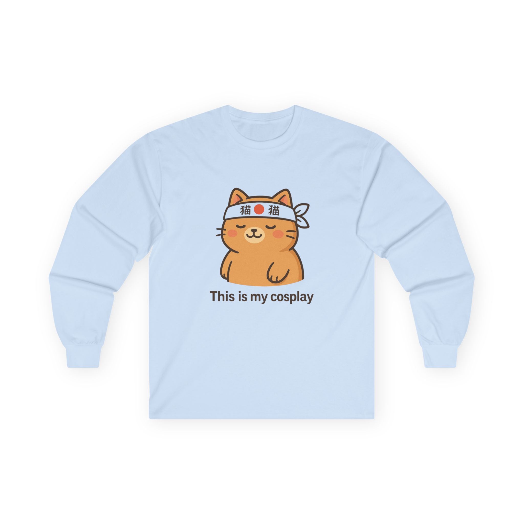 Cute Cat 'This Is My Cosplay' Long Sleeve Tee - Adult