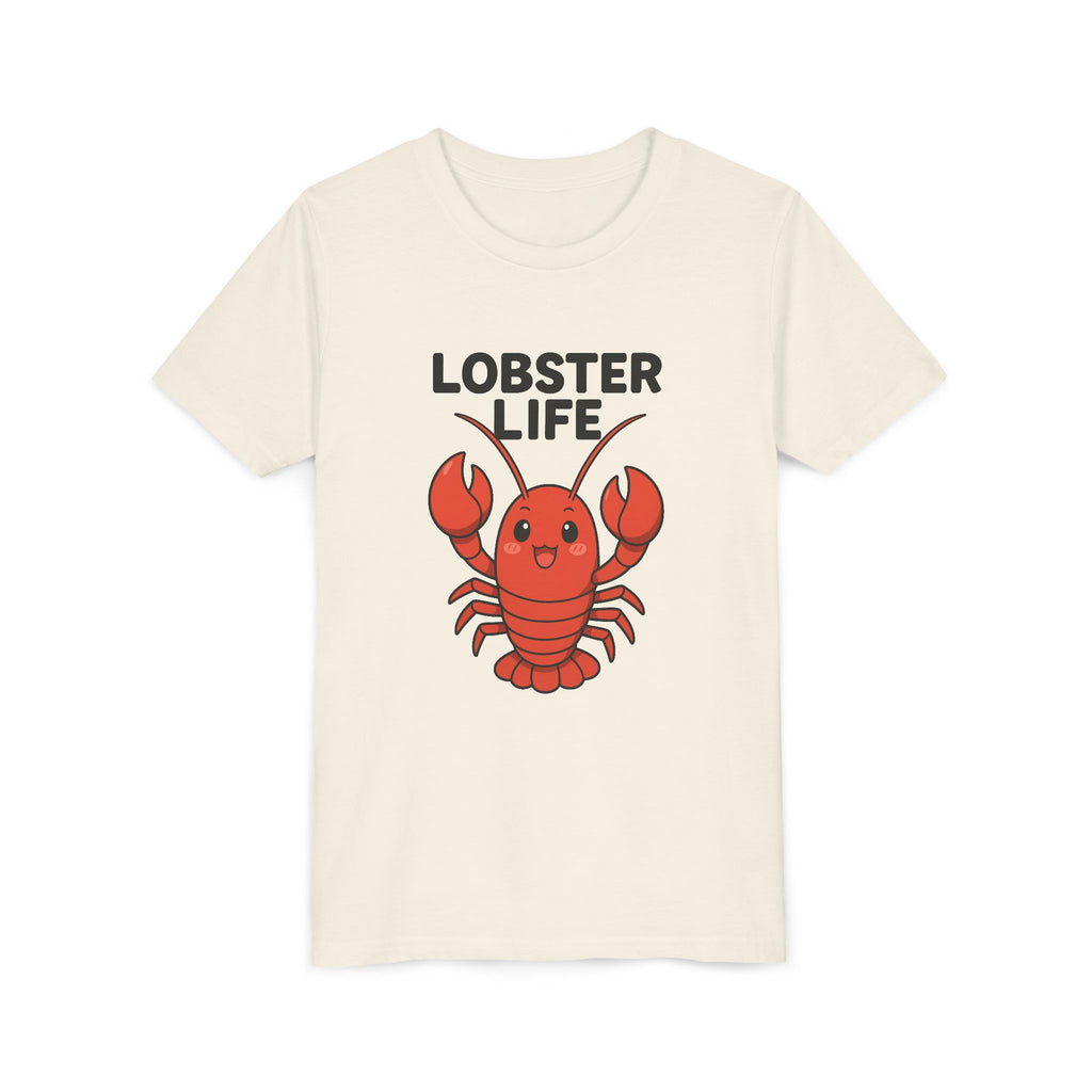 Youth Tee — Cute "Lobster Life" Kids T-Shirt (Summer Beach Shirt)
