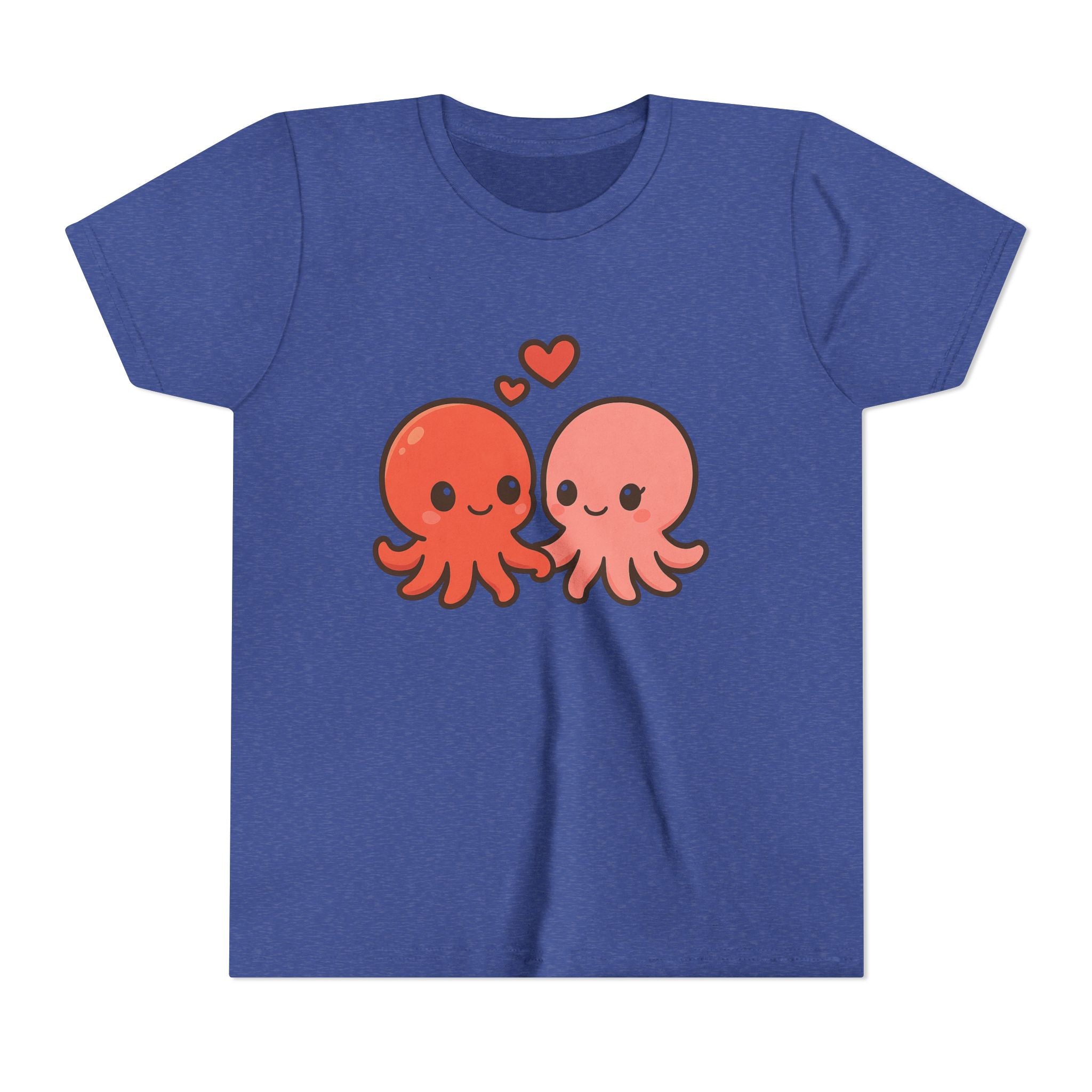 Cute Octopus Kids Tee – Kawaii Loving Octopus Graphic Youth T-Shirt