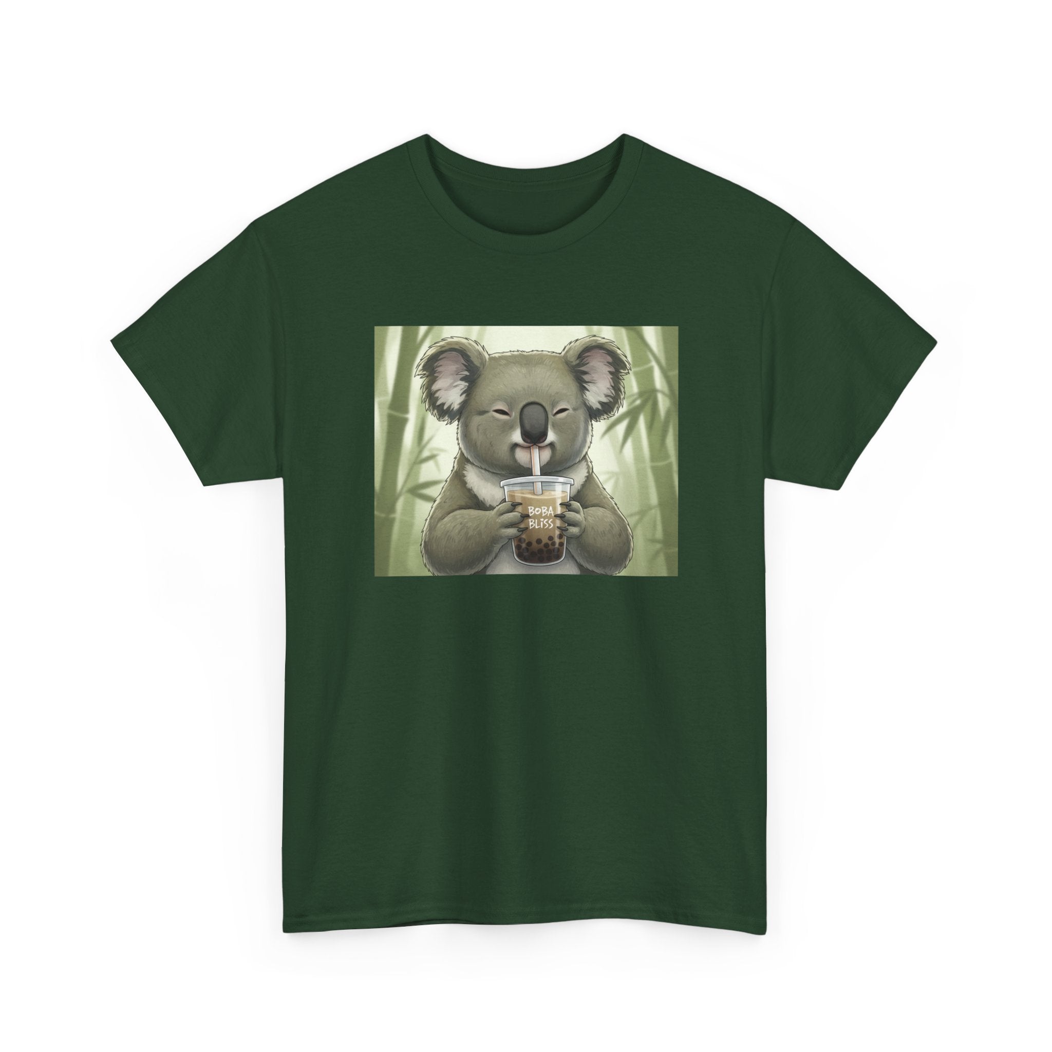 Koala Bubble Tea T‑Shirt — Cute Koala Drinking Boba Graphic Tee - Adult