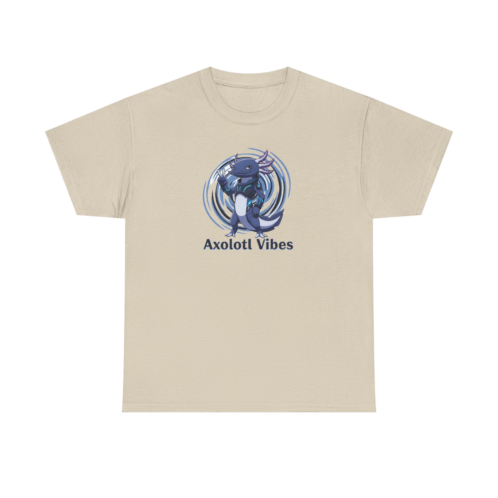Axolotl Vibes T-Shirt — Cool Blue Axolotl Graphic Tee - Adult