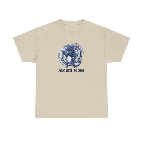 Axolotl Vibes T-Shirt — Cool Blue Axolotl Graphic Tee - Adult