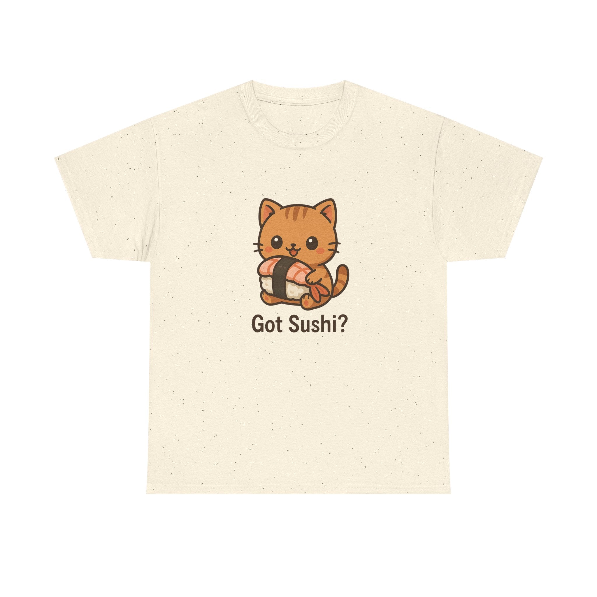 Cat Sushi T-Shirt — Cute "Got Sushi?" Kitty Graphic Tee - Adult
