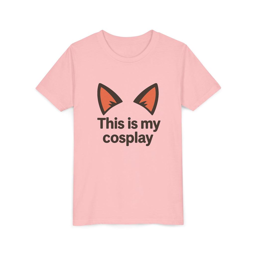 Youth Tee — "This Is My Cosplay" Fox Ear Costume Shirt