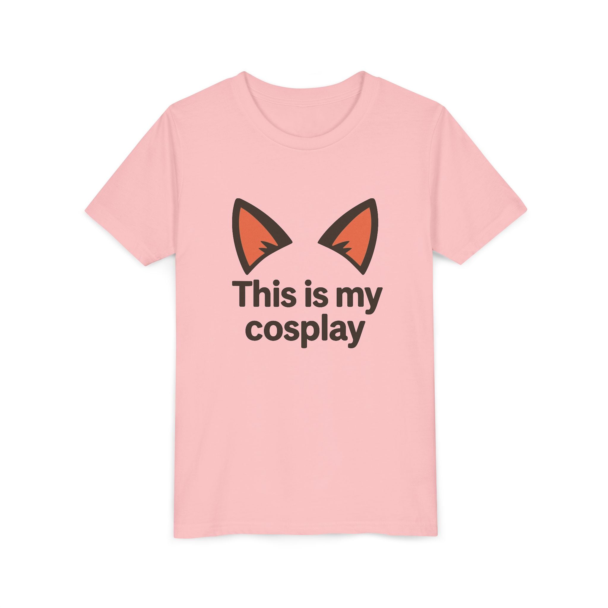 Youth Tee — "This Is My Cosplay" Fox Ear Costume Shirt