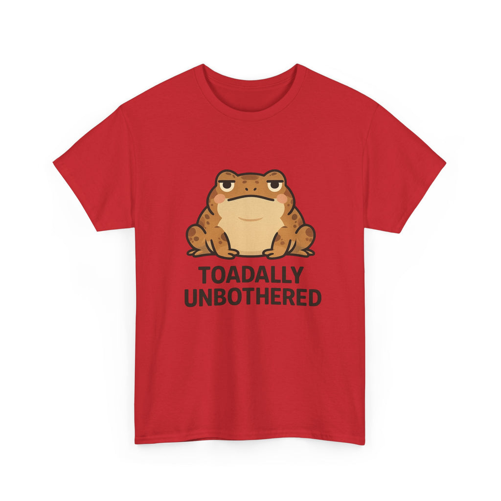 Toadally Unbothered T-Shirt — Cute Relaxed Frog Graphic Tee - Adult