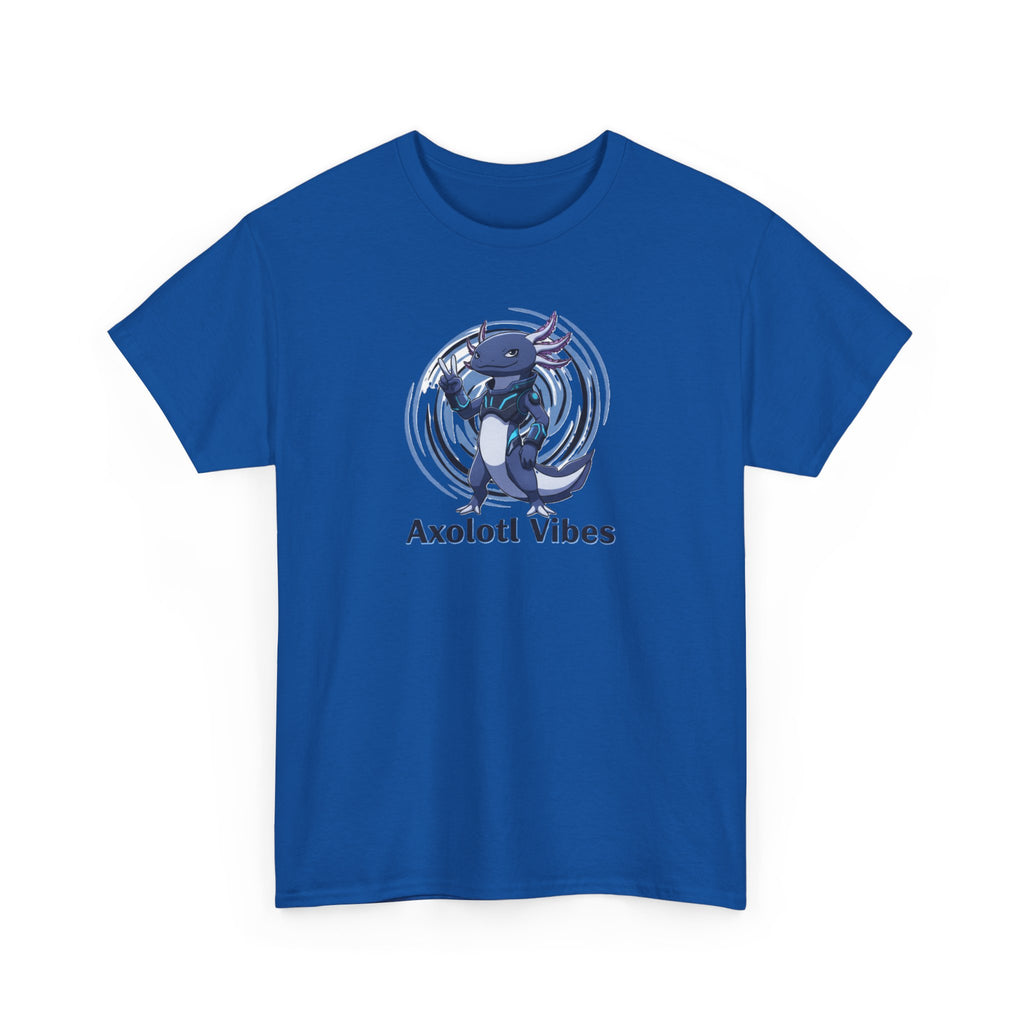 Axolotl Vibes T-Shirt — Cool Blue Axolotl Graphic Tee - Adult