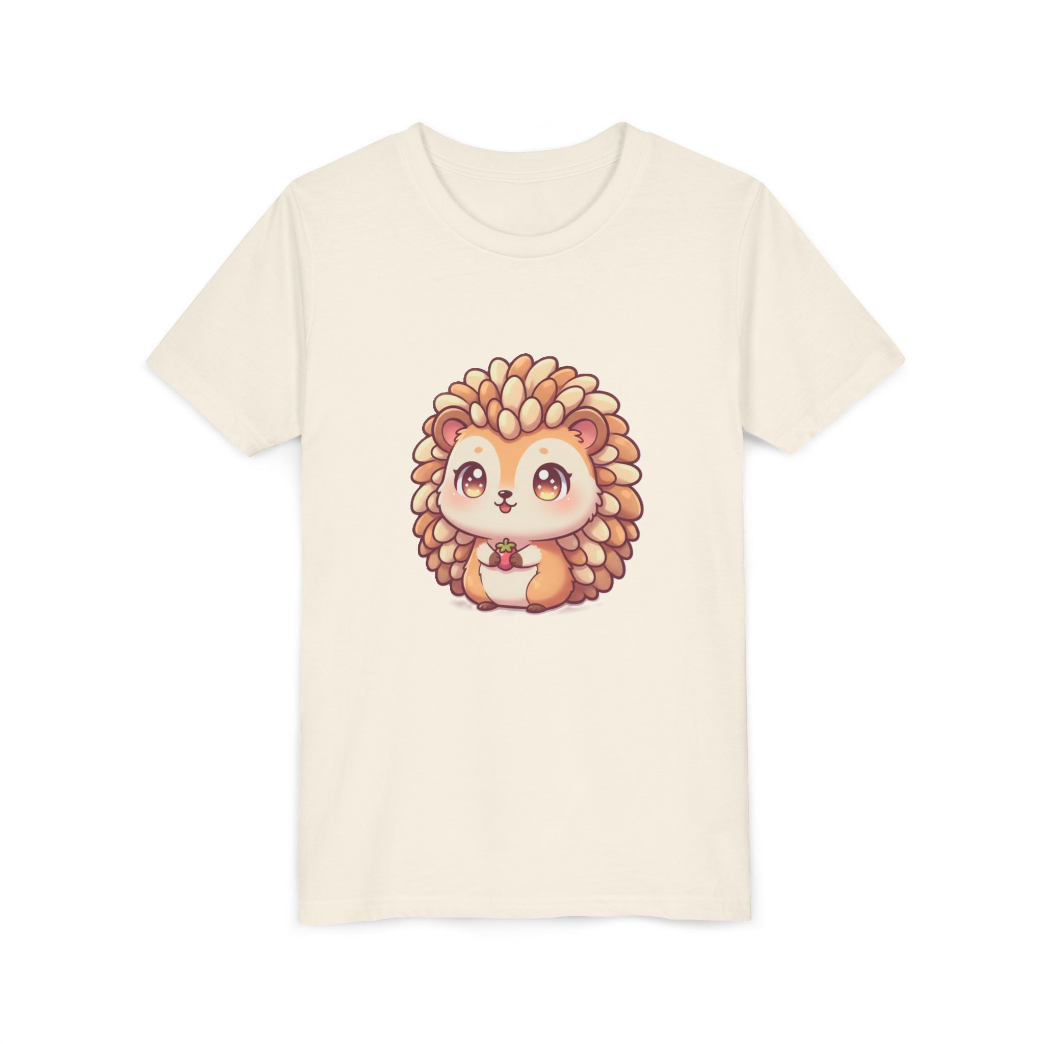 Cute Hedgehog Youth Tee — Adorable Cartoon Woodland Animal Kids Shirt