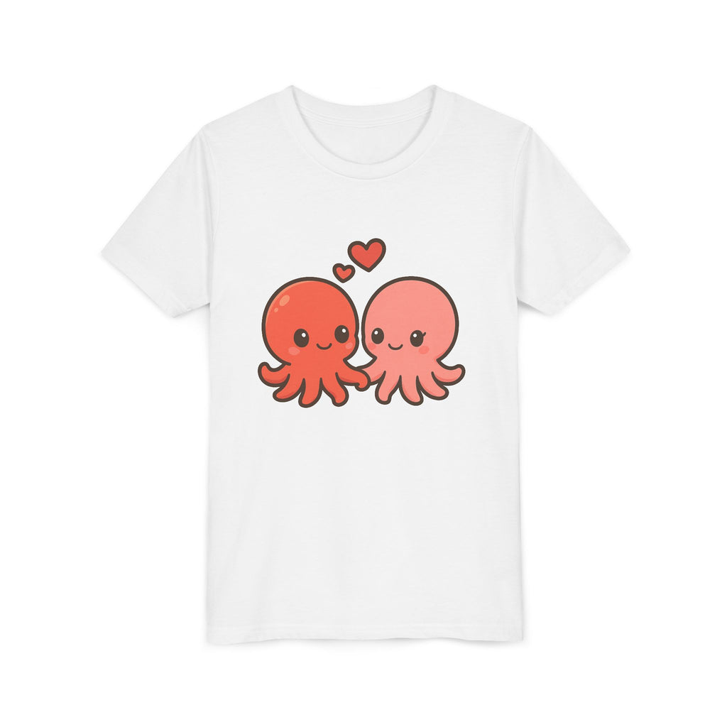 Cute Octopus Kids Tee – Kawaii Loving Octopus Graphic Youth T-Shirt