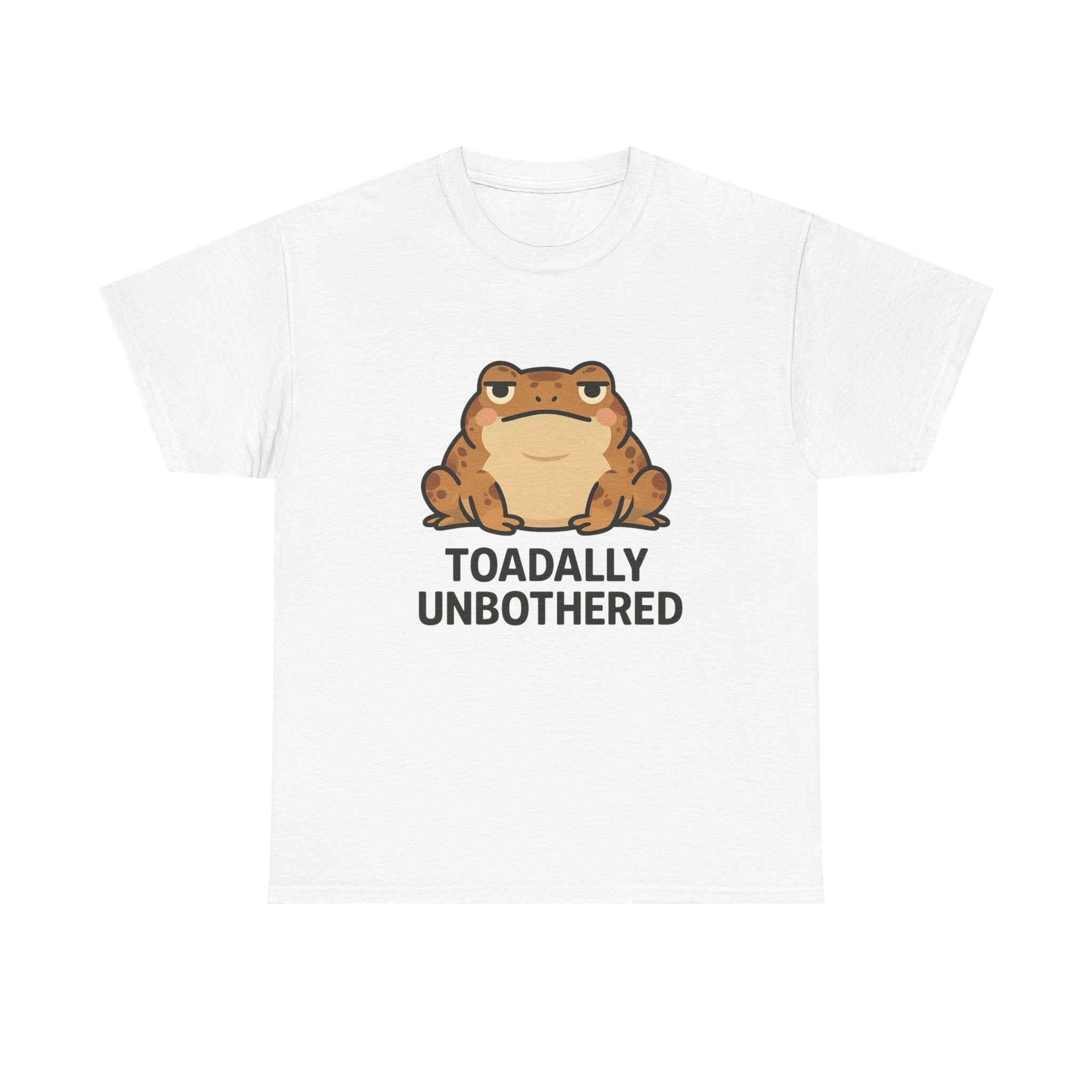 Toadally Unbothered T-Shirt — Cute Relaxed Frog Graphic Tee - Adult
