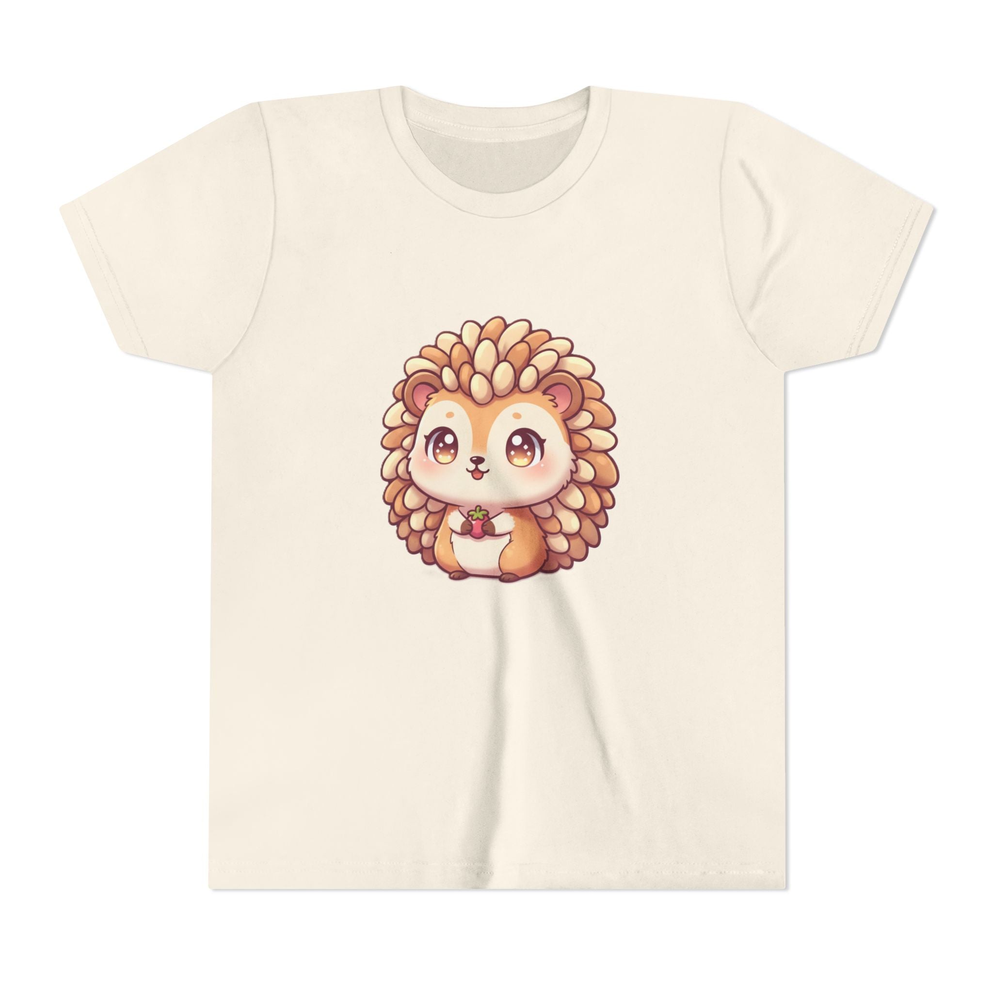 Cute Hedgehog Youth Tee — Adorable Cartoon Woodland Animal Kids Shirt