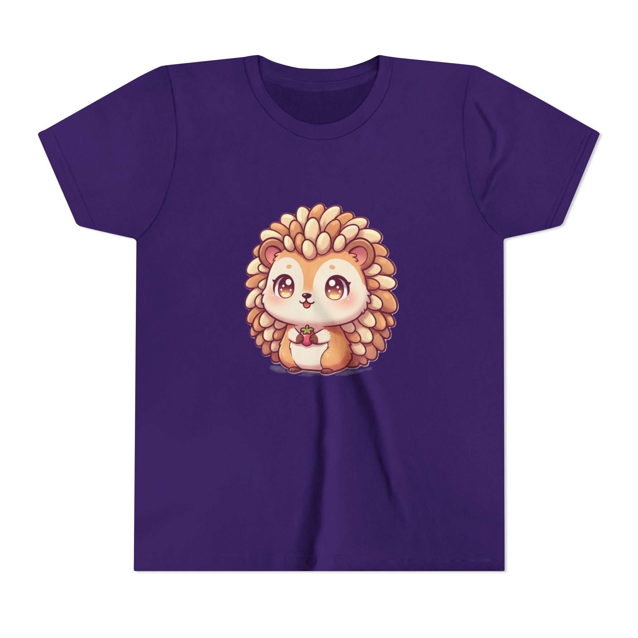 Cute Hedgehog Youth Tee — Adorable Cartoon Woodland Animal Kids Shirt