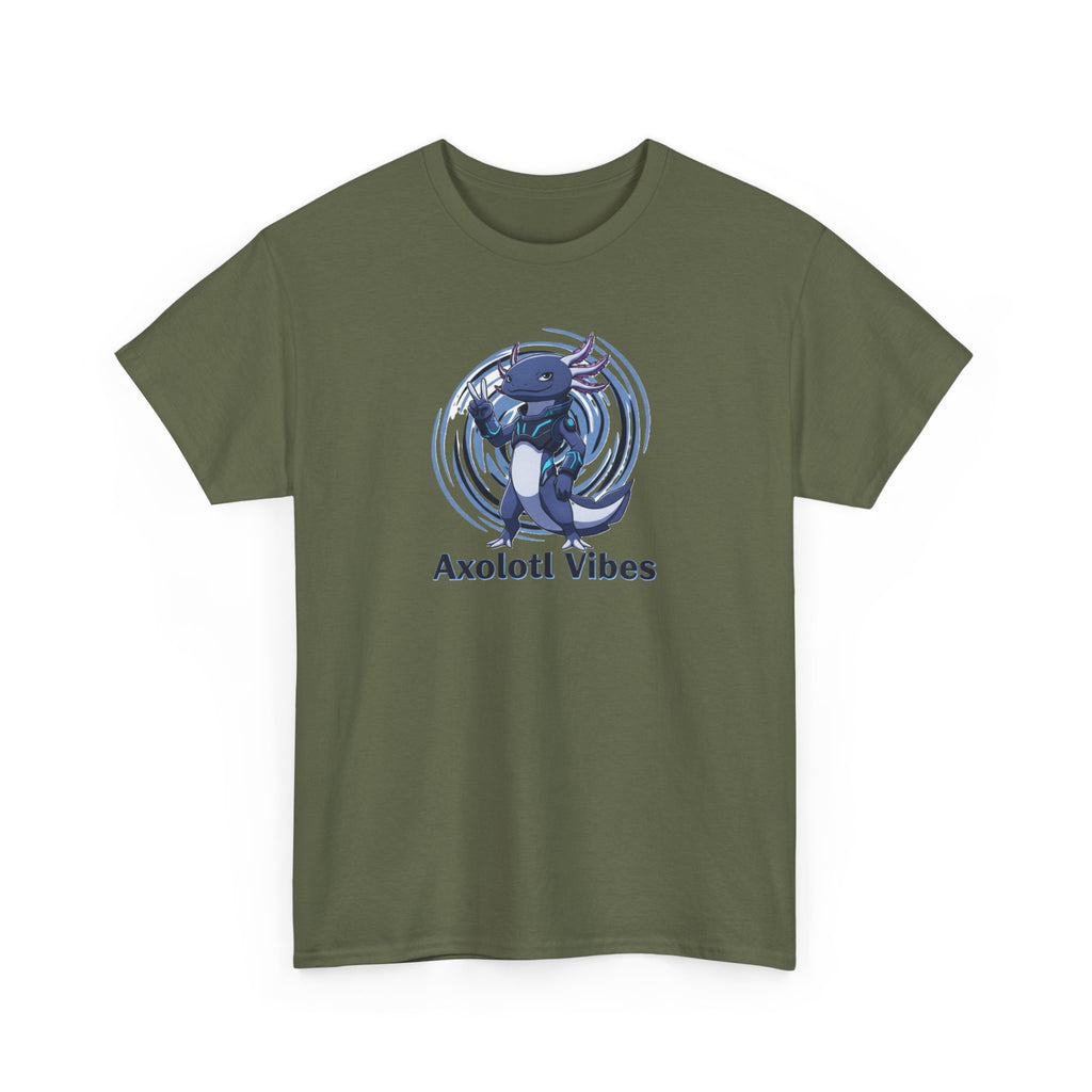 Axolotl Vibes T-Shirt — Cool Blue Axolotl Graphic Tee - Adult