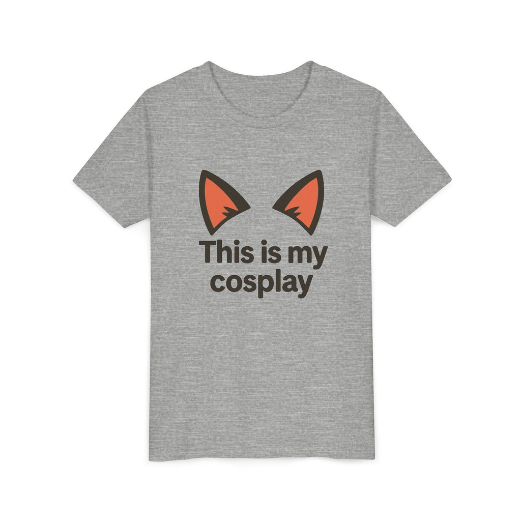Youth Tee — "This Is My Cosplay" Fox Ear Costume Shirt