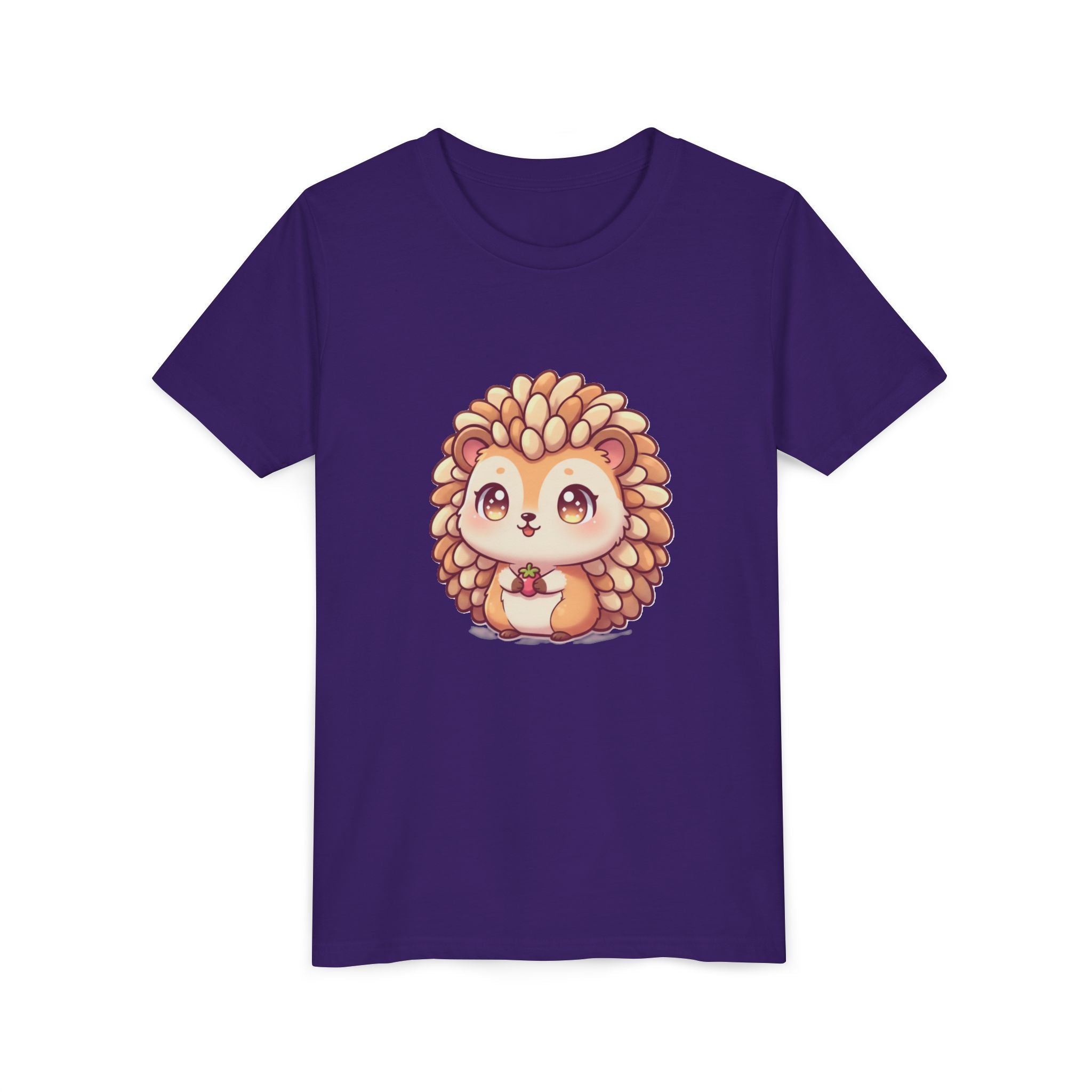 Cute Hedgehog Youth Tee — Adorable Cartoon Woodland Animal Kids Shirt