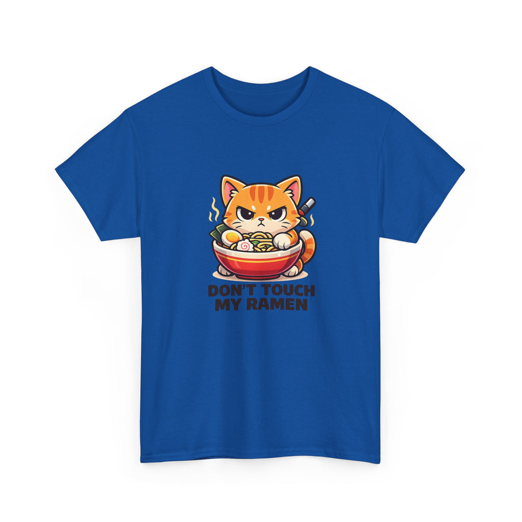 Don't Touch My Ramen T-Shirt — Cute Cat in Ramen Bowl Graphic Tee - Adult