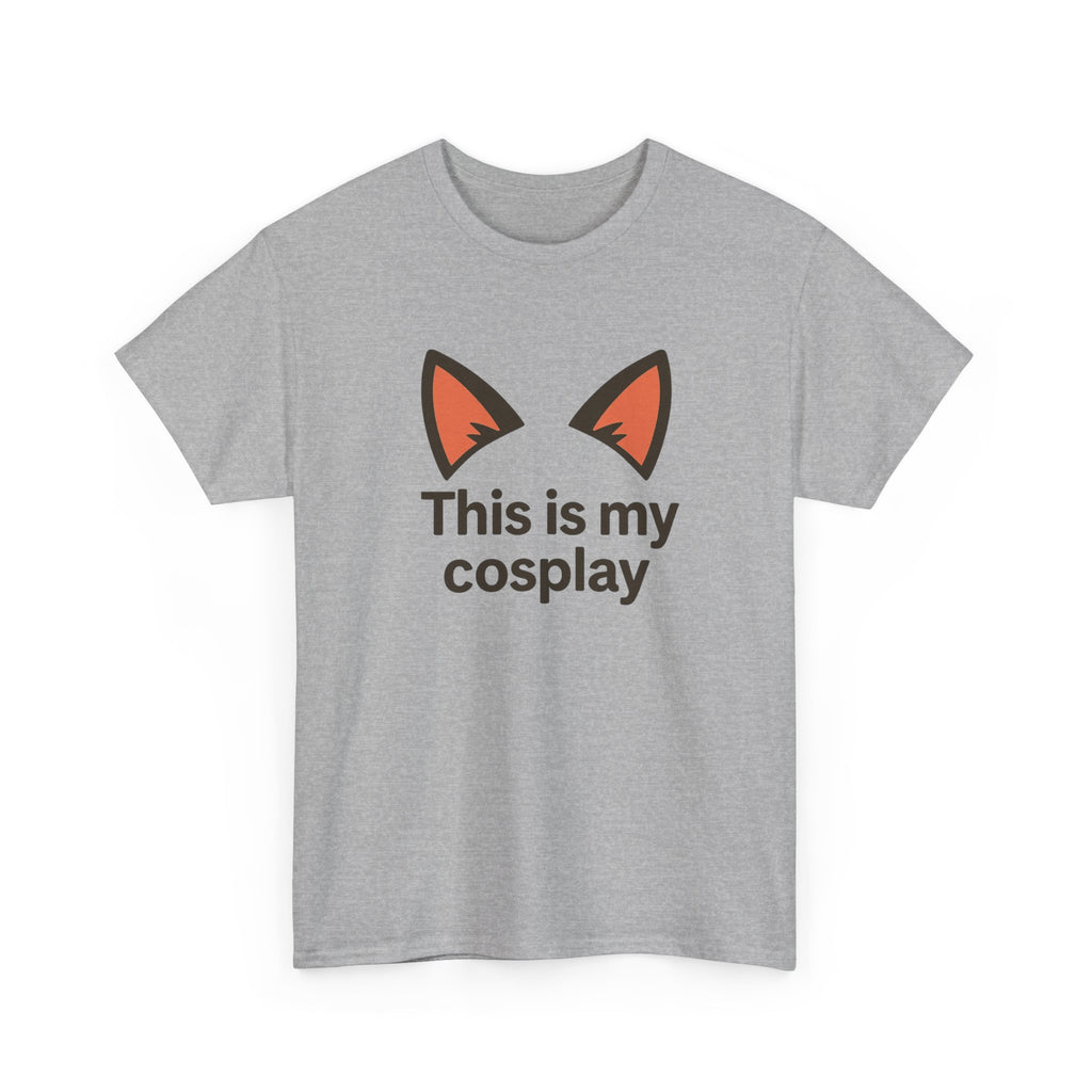 Cosplay Tee — "This is my cosplay" Fox Ear Graphic T-Shirt - Adult