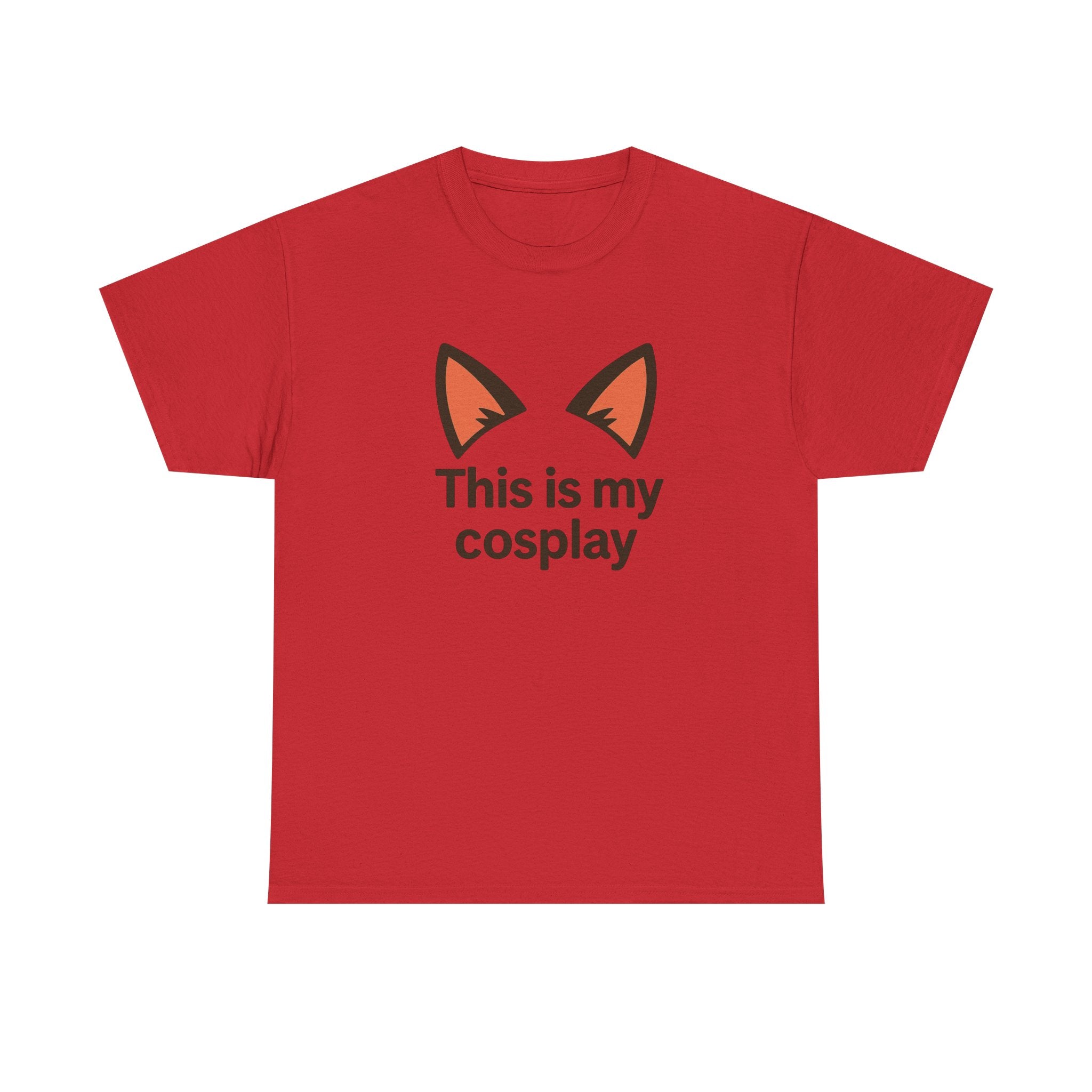 Cosplay Tee — "This is my cosplay" Fox Ear Graphic T-Shirt - Adult