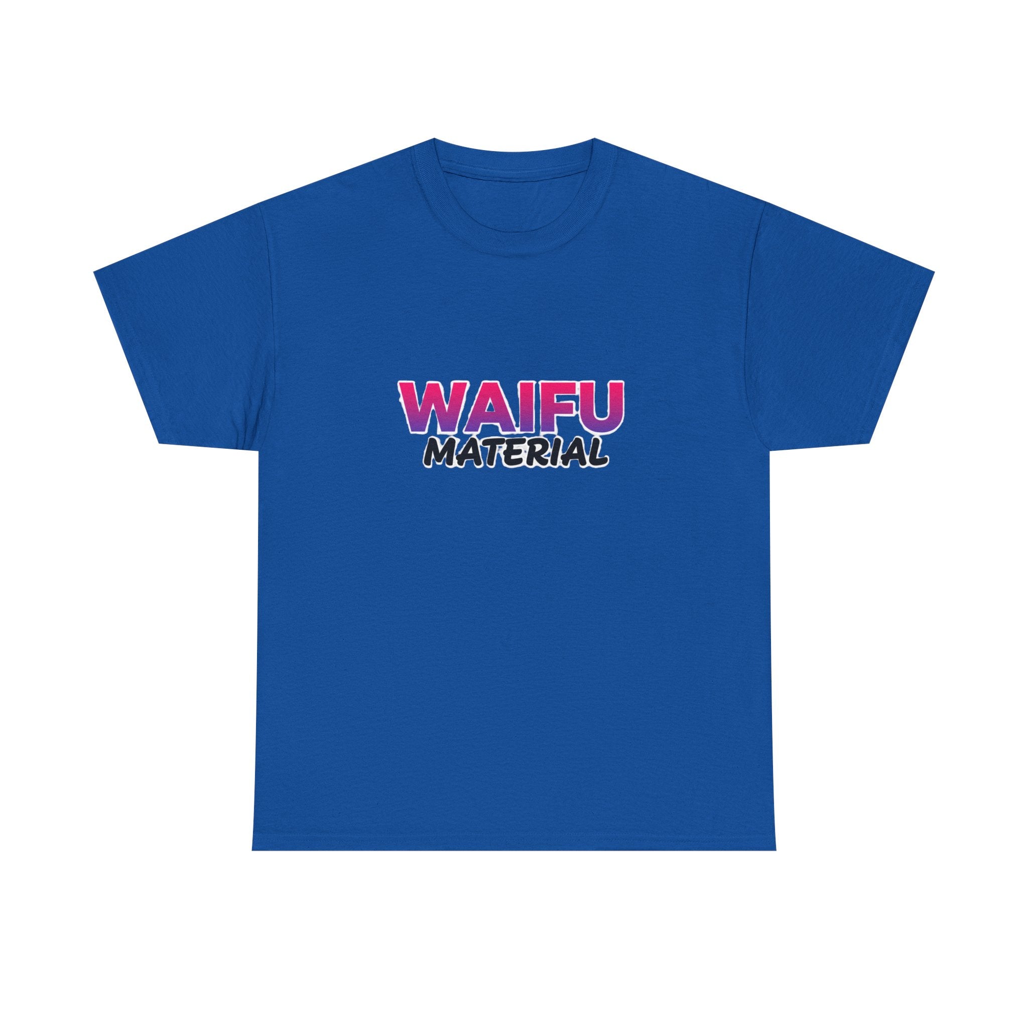 Waifu Material T-Shirt — Cute Anime Text Tee for Otaku Fans - Adult