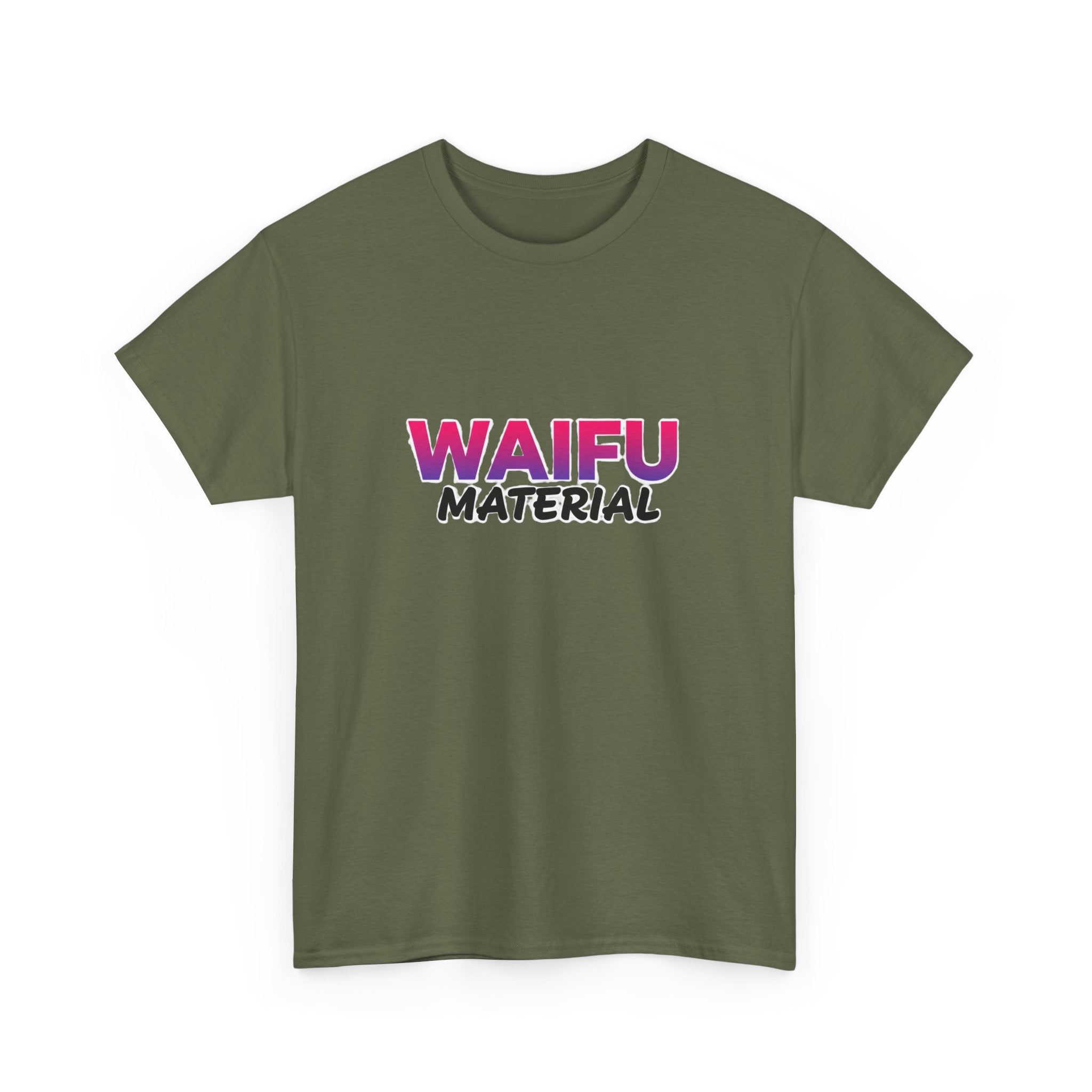 Waifu Material T-Shirt — Cute Anime Text Tee for Otaku Fans - Adult