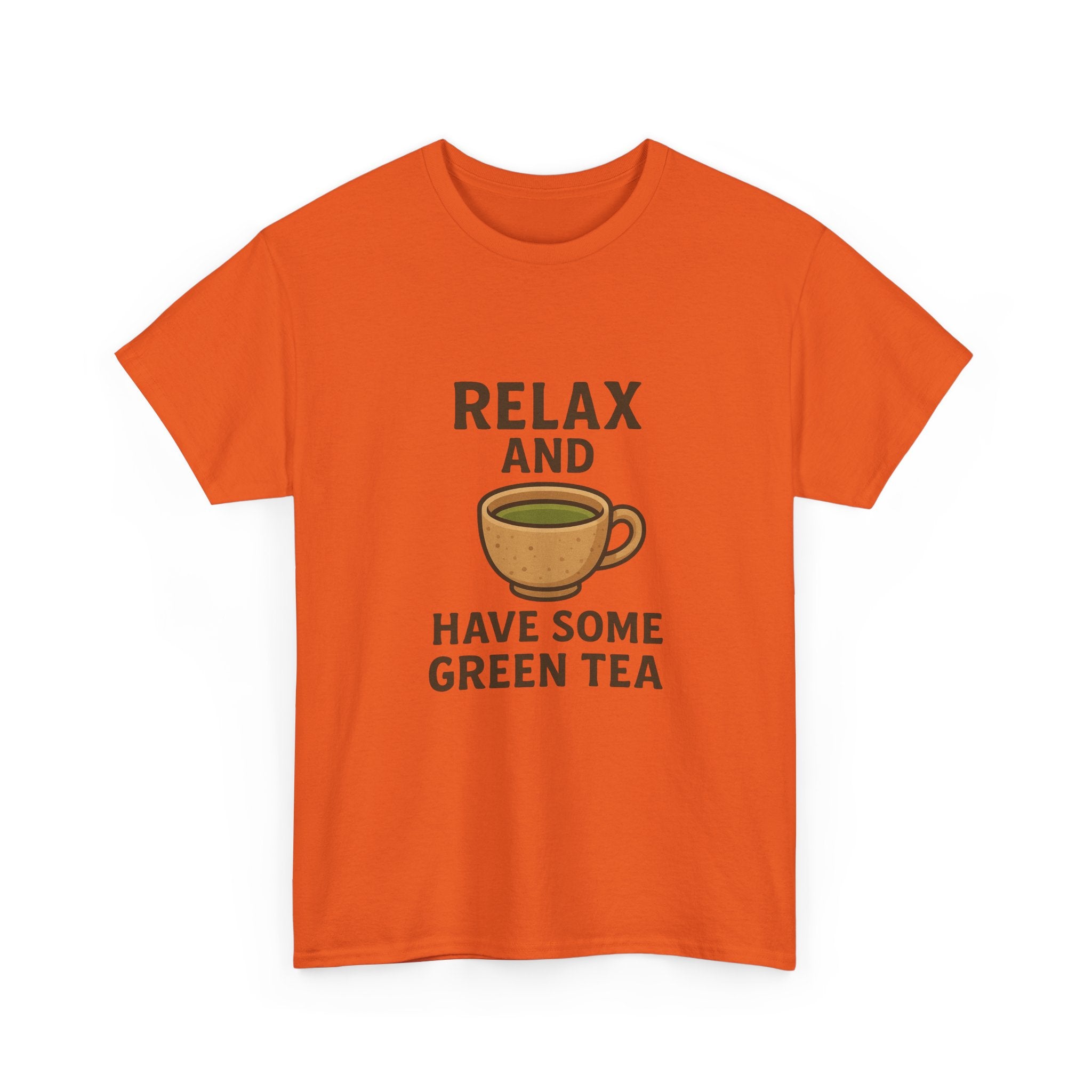 Relax and Have Some Green Tea Tee — Cute Tea Mug Graphic T-Shirt - Adult