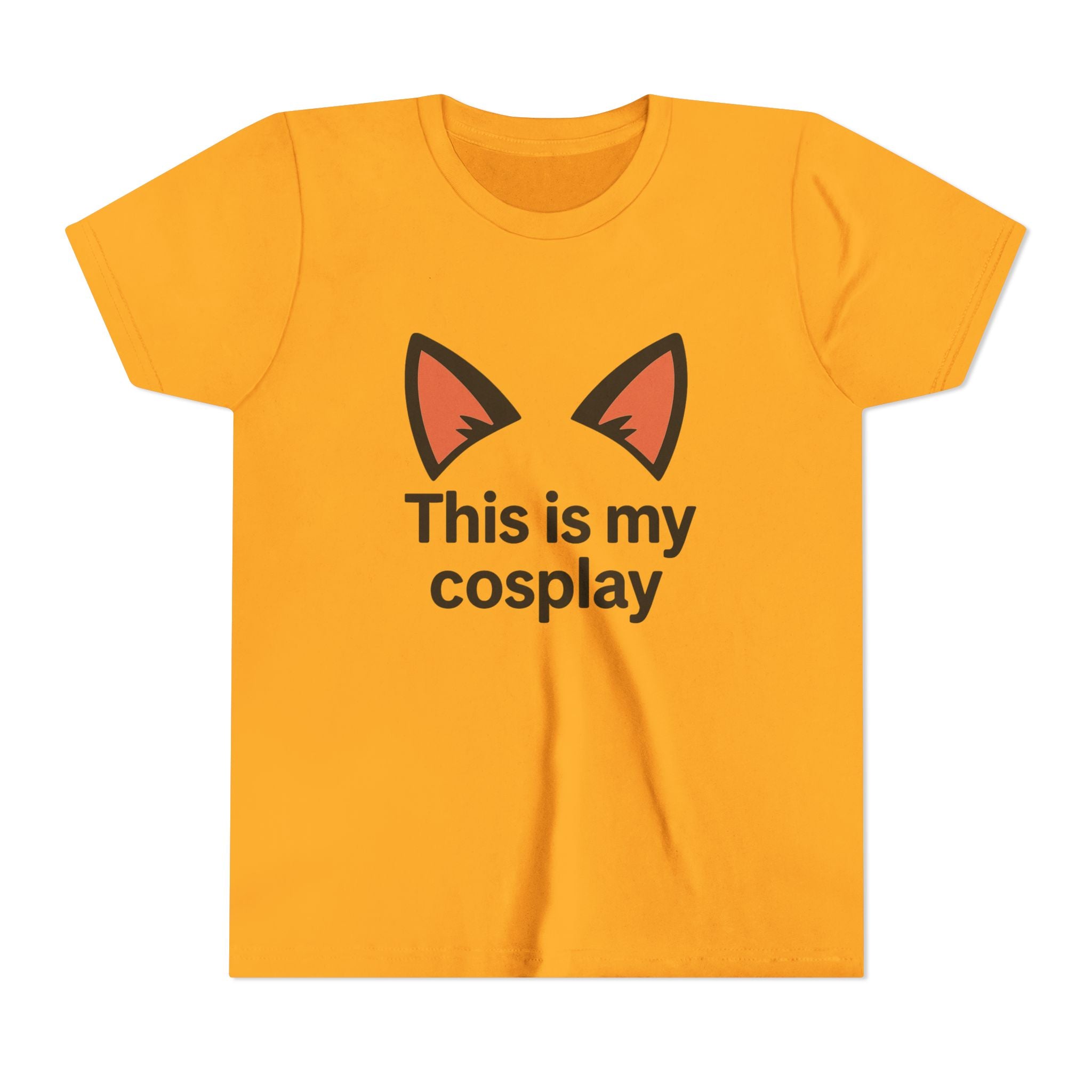 Youth Tee — "This Is My Cosplay" Fox Ear Costume Shirt