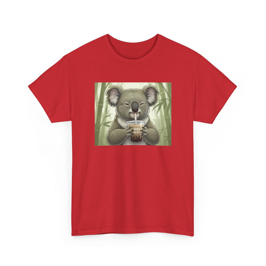 Koala Bubble Tea T‑Shirt — Cute Koala Drinking Boba Graphic Tee - Adult