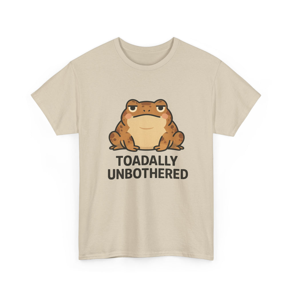 Toadally Unbothered T-Shirt — Cute Relaxed Frog Graphic Tee - Adult