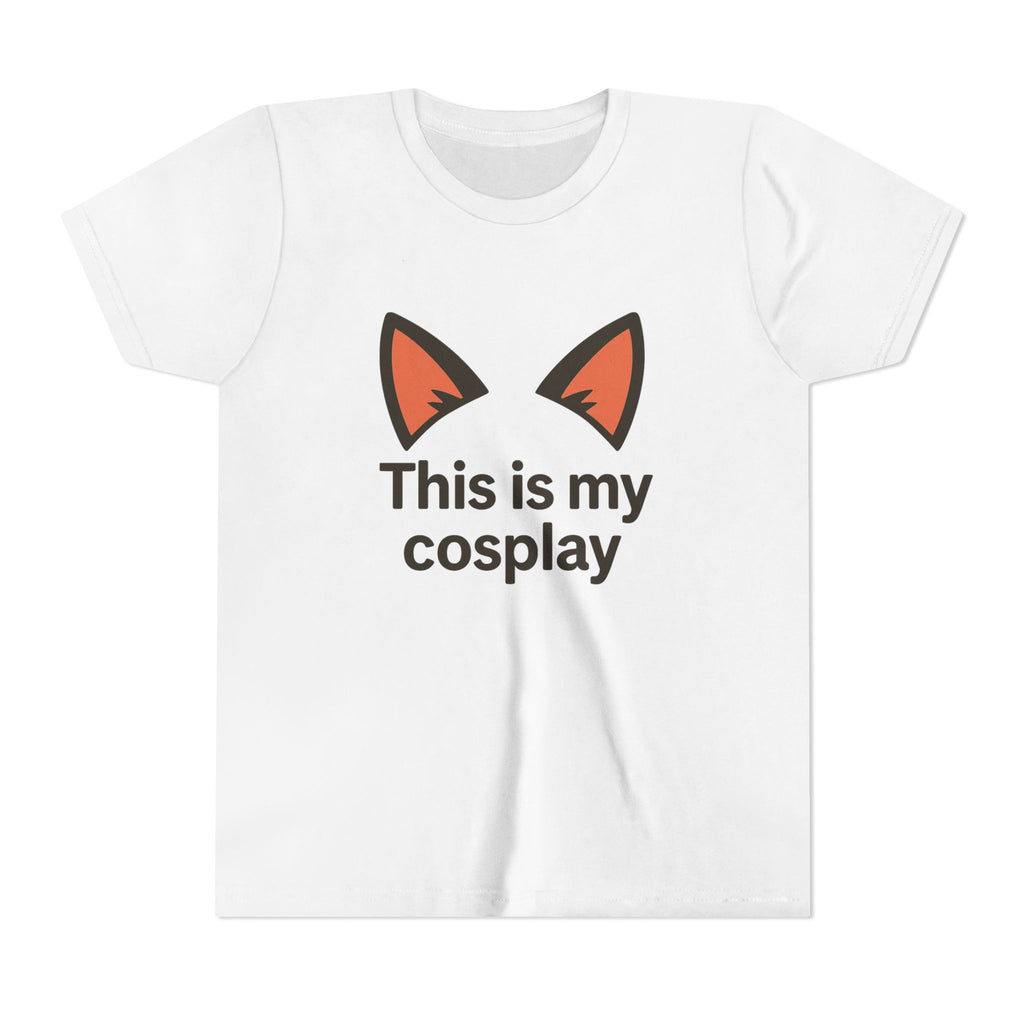 Youth Tee — "This Is My Cosplay" Fox Ear Costume Shirt