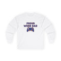 Proud Weeb Dad Long Sleeve Tee — Gamer Controller Graphic - Adult