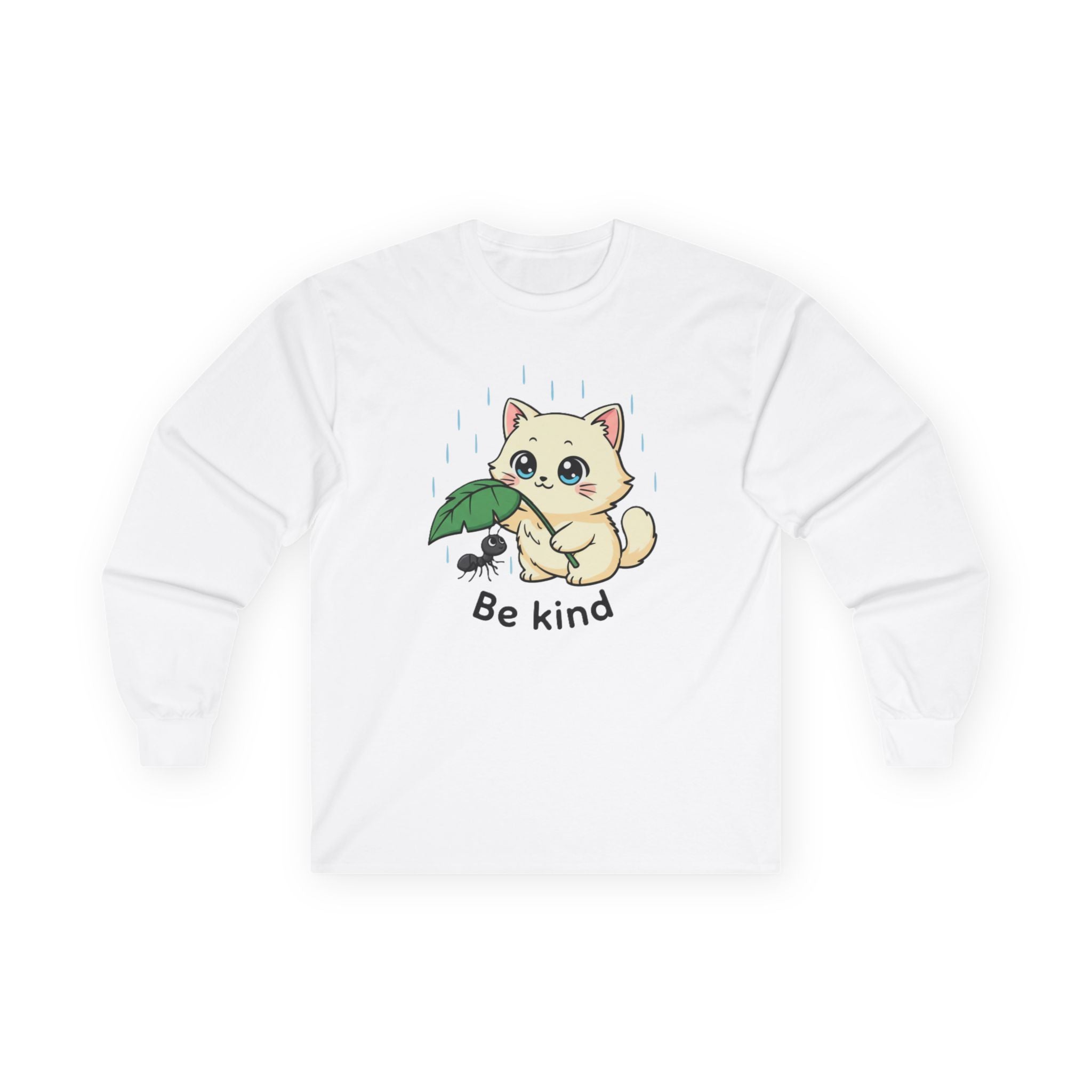 Be Kind Cat and Ant Long Sleeve Tee - Adult