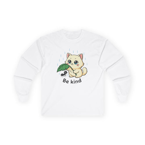 Be Kind Cat and Ant Long Sleeve Tee - Adult