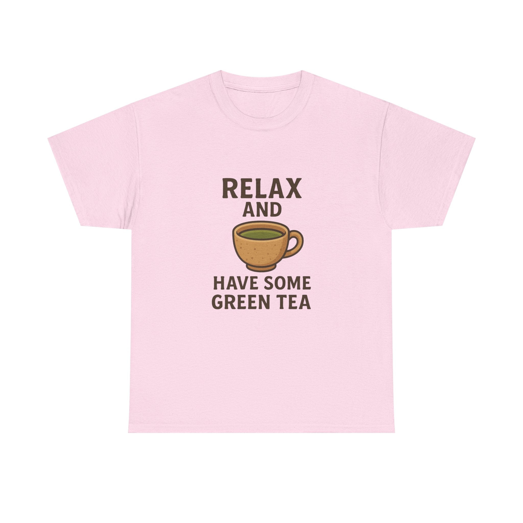 Relax and Have Some Green Tea Tee — Cute Tea Mug Graphic T-Shirt - Adult