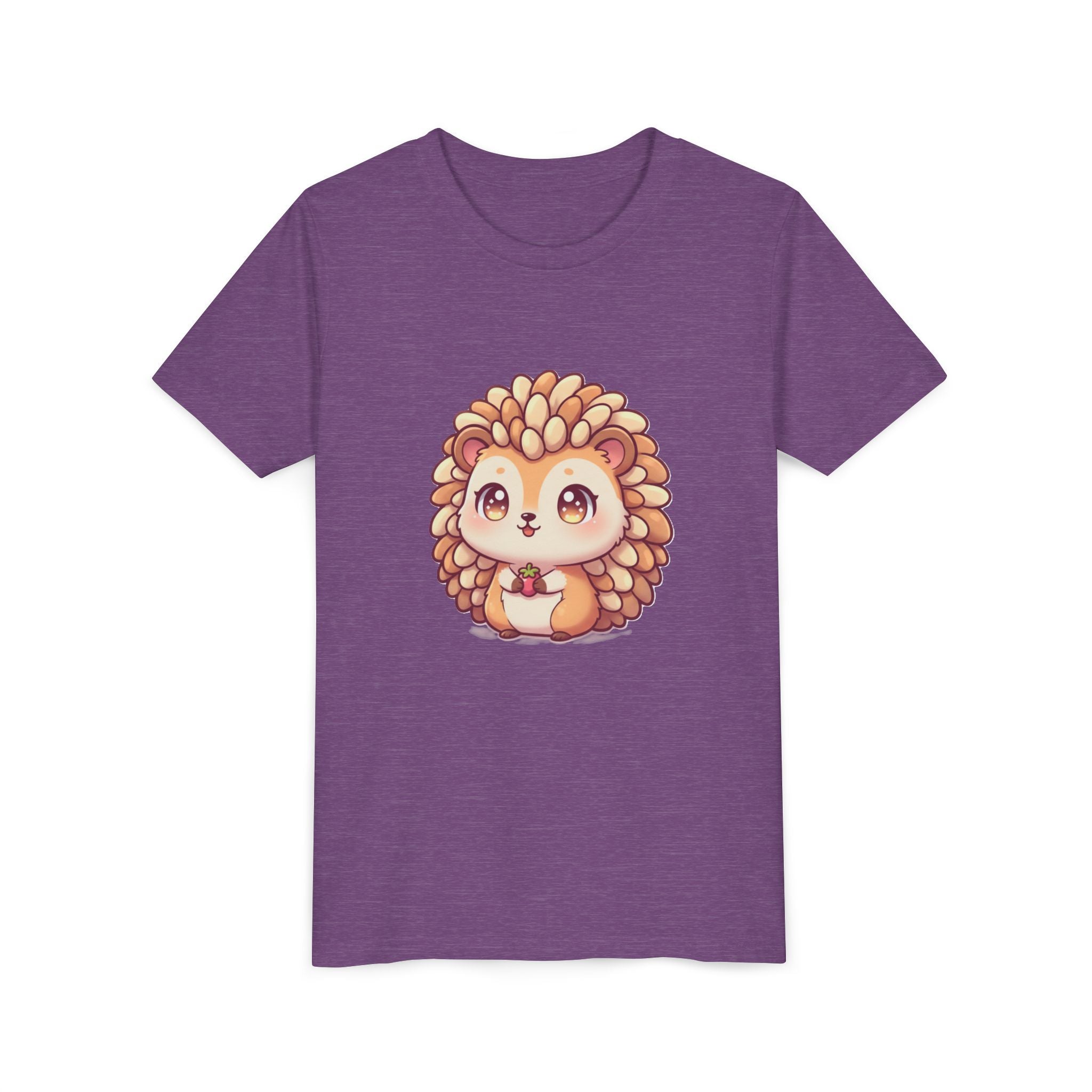 Cute Hedgehog Youth Tee — Adorable Cartoon Woodland Animal Kids Shirt
