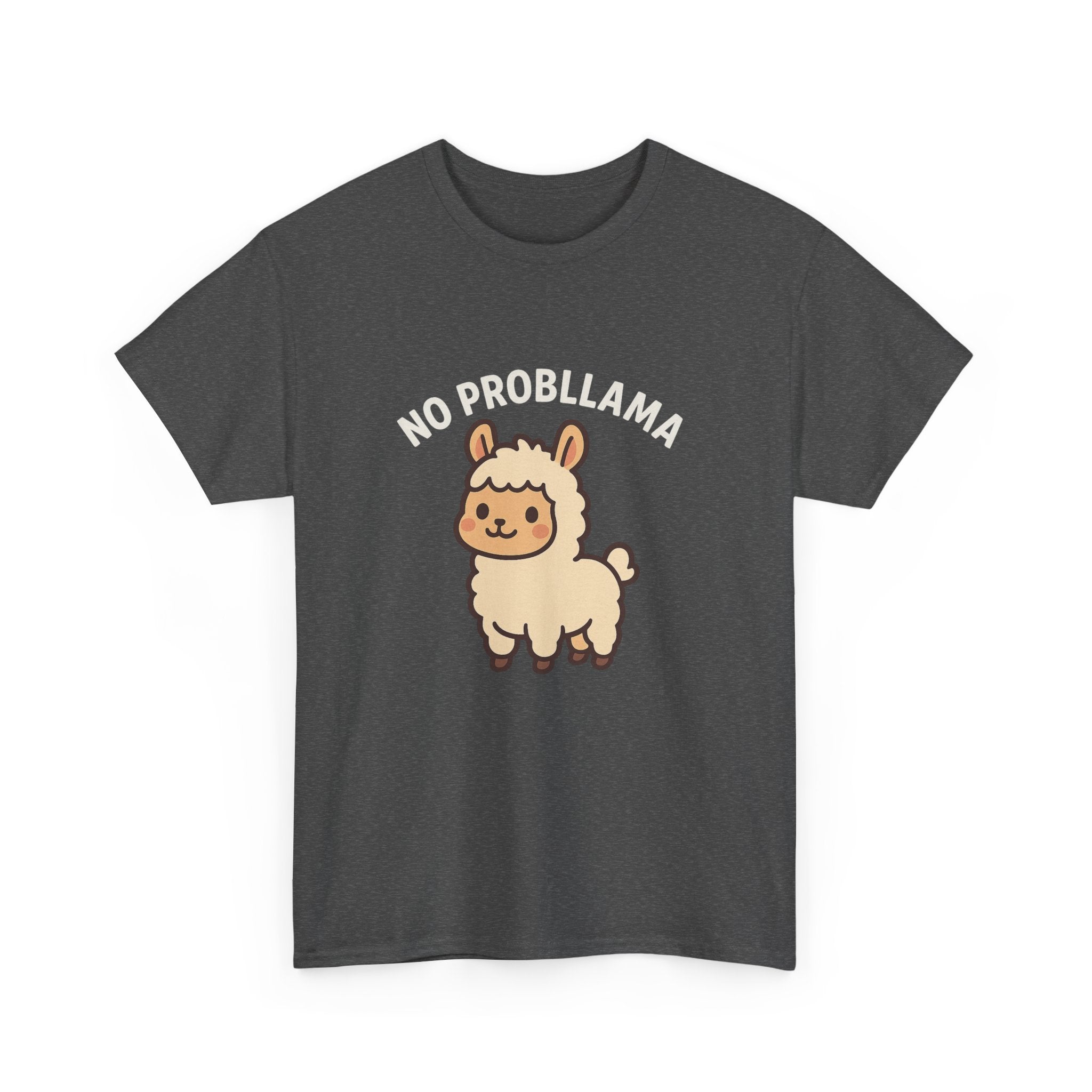 T‑Shirt — Cute “No Probllama” Llama Graphic Tee - Adult