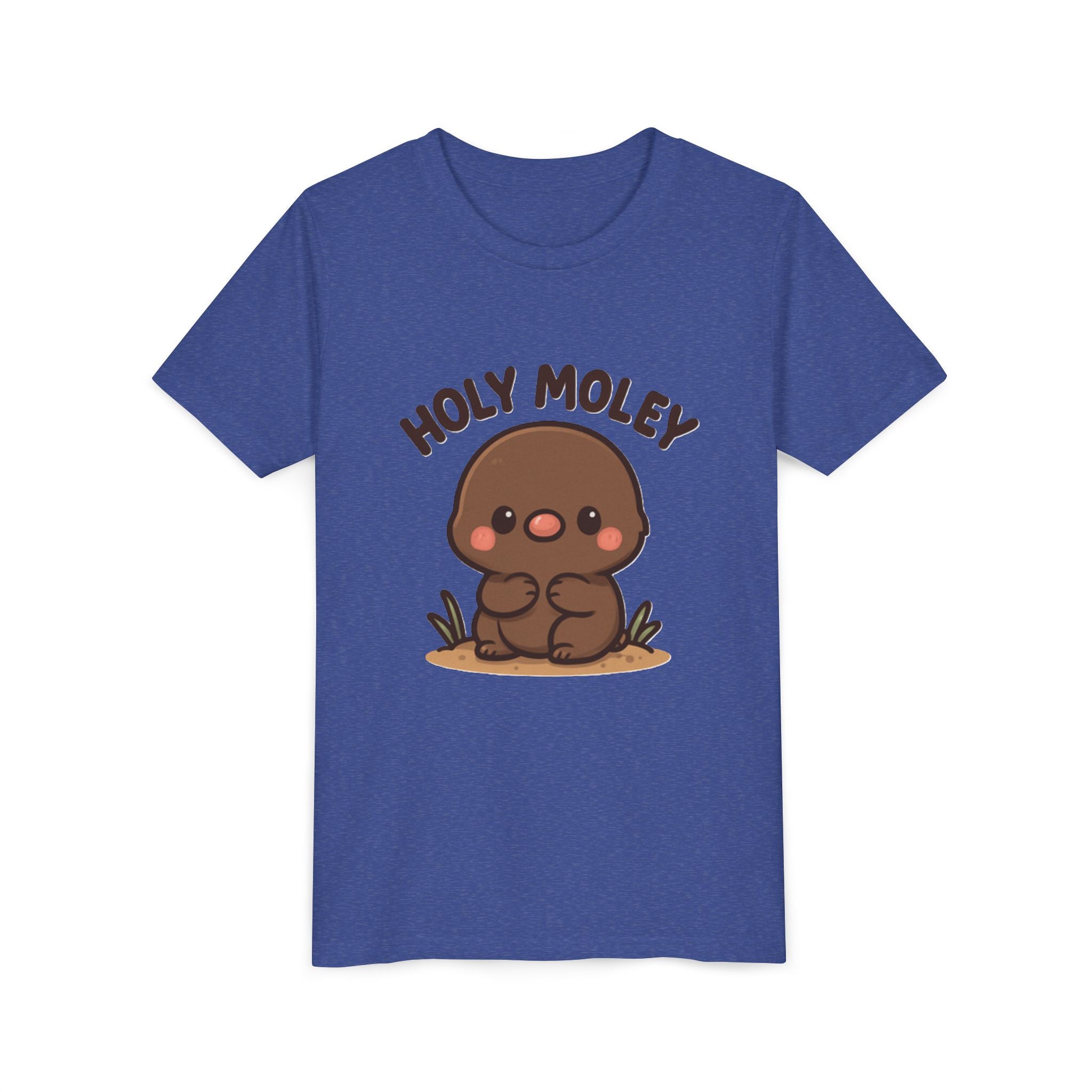 Holy Moley Kids Tee — Cute Cartoon Mole Youth Short Sleeve Shirt