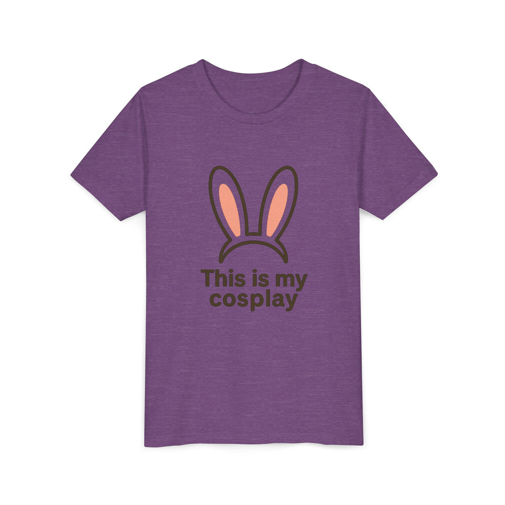 Youth Tee — "This is my cosplay" Bunny Ears Kids T‑Shirt