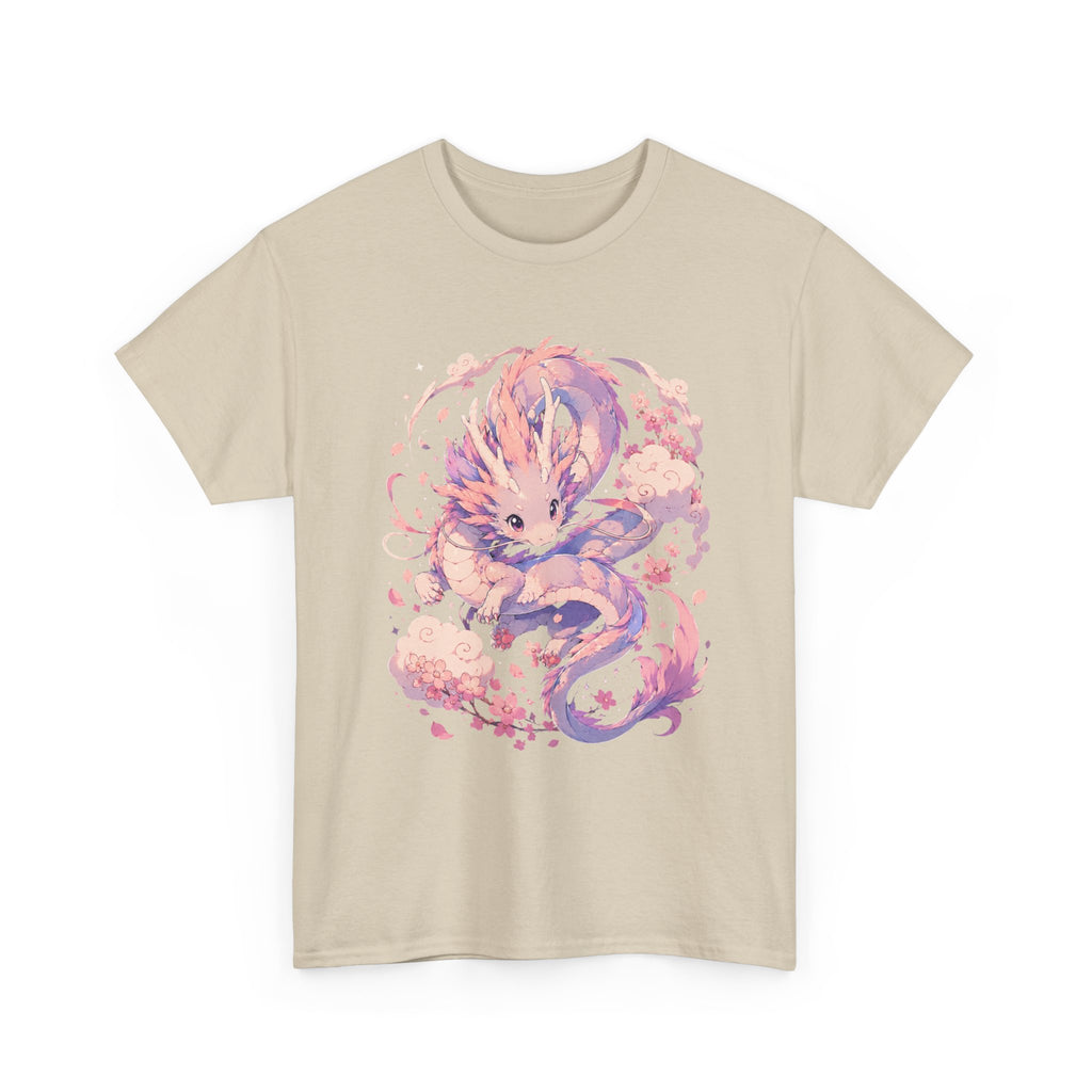 Dragon Fox Tee — Pastel Mythical Creature Graphic Shirt - Adult
