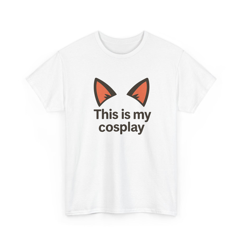 Cosplay Tee — "This is my cosplay" Fox Ear Graphic T-Shirt - Adult