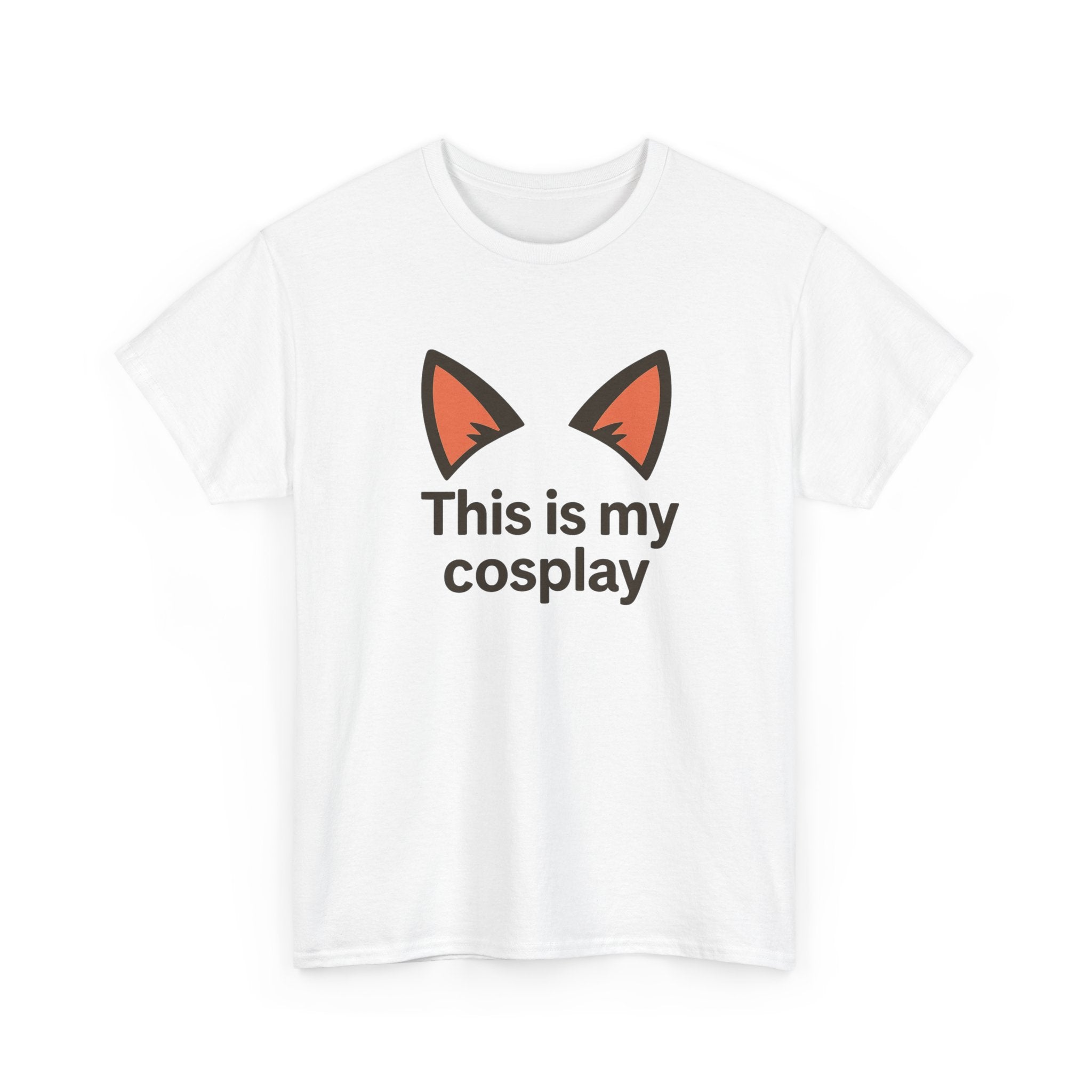 Cosplay Tee — "This is my cosplay" Fox Ear Graphic T-Shirt - Adult