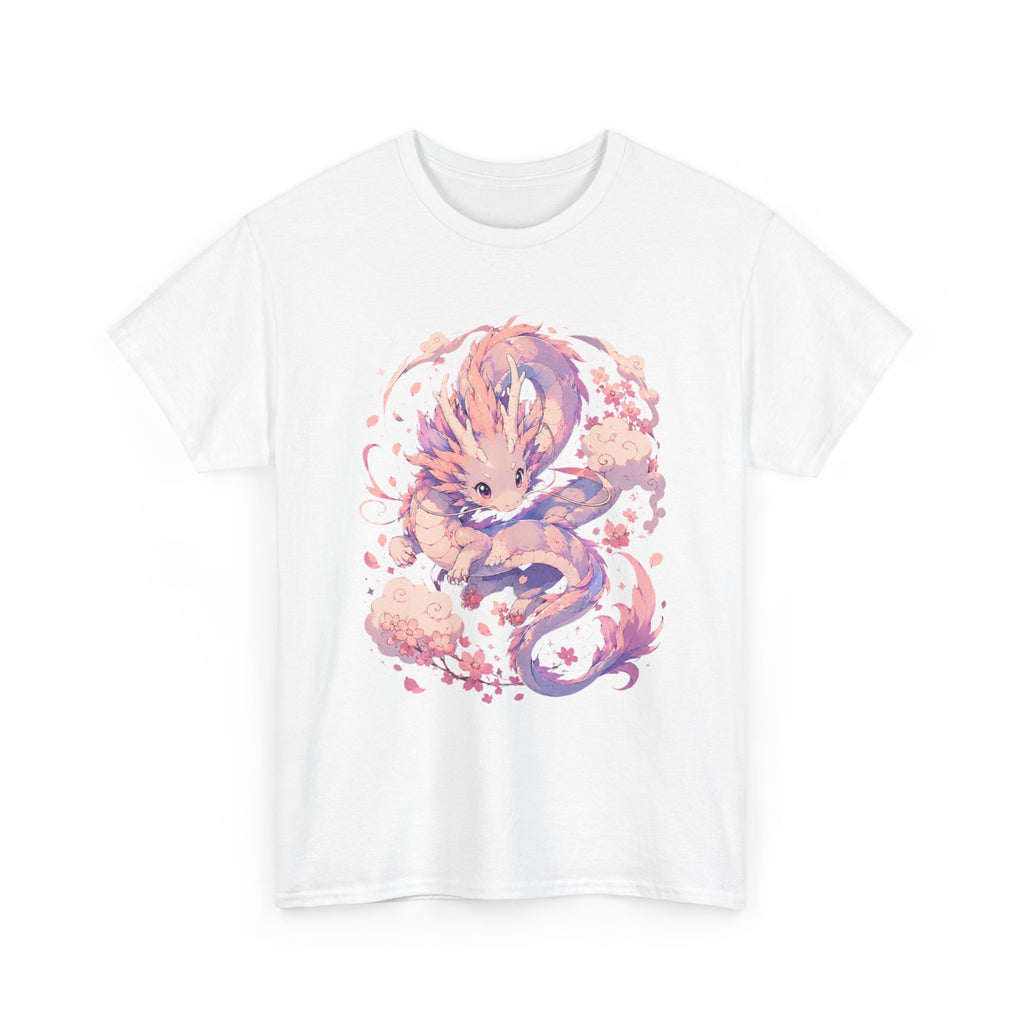 Dragon Fox Tee — Pastel Mythical Creature Graphic Shirt - Adult