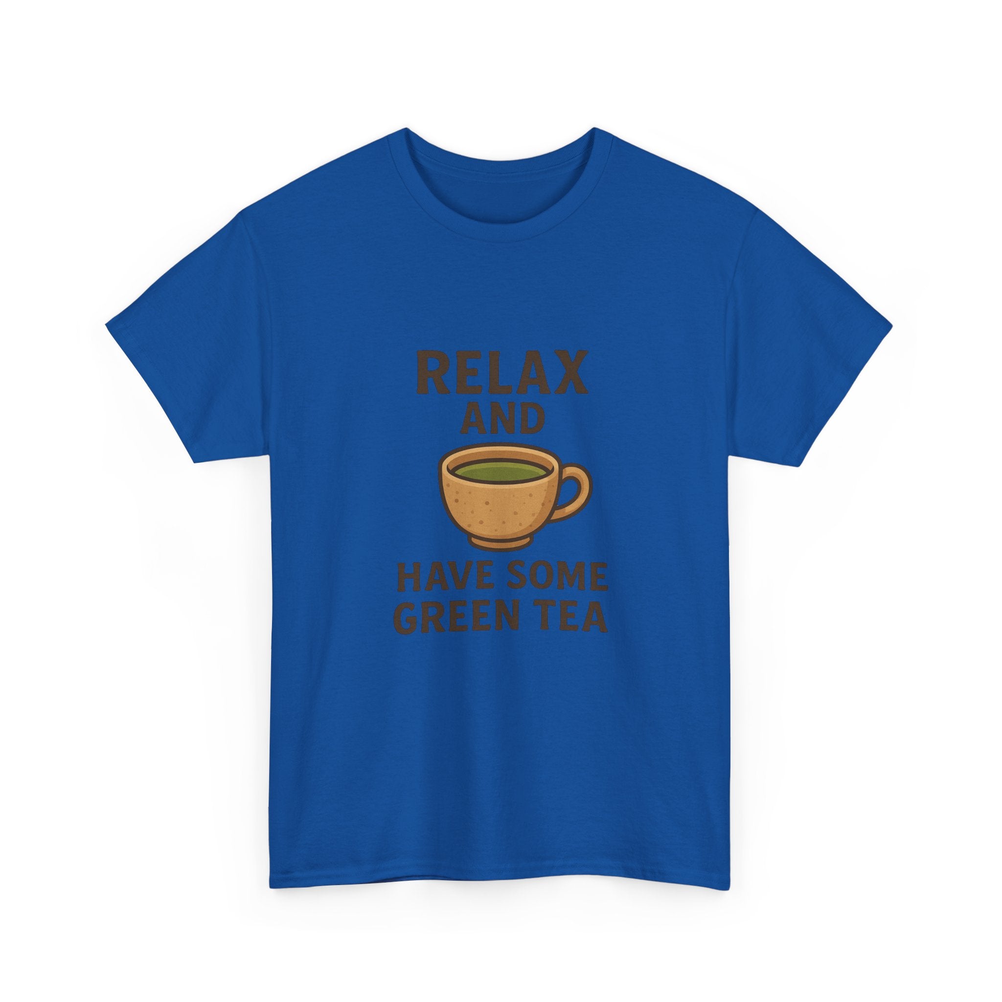 Relax and Have Some Green Tea Tee — Cute Tea Mug Graphic T-Shirt - Adult