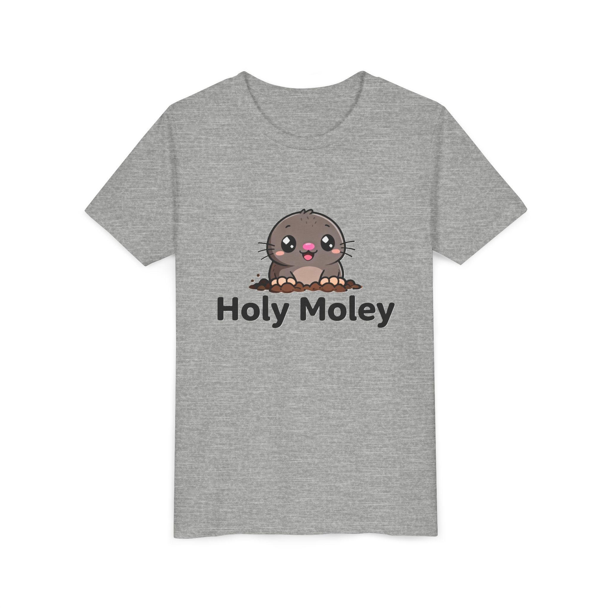 Youth Tee — Cute 'Holy Moley' Mole Kids T‑Shirt (Playful Animal Pun)
