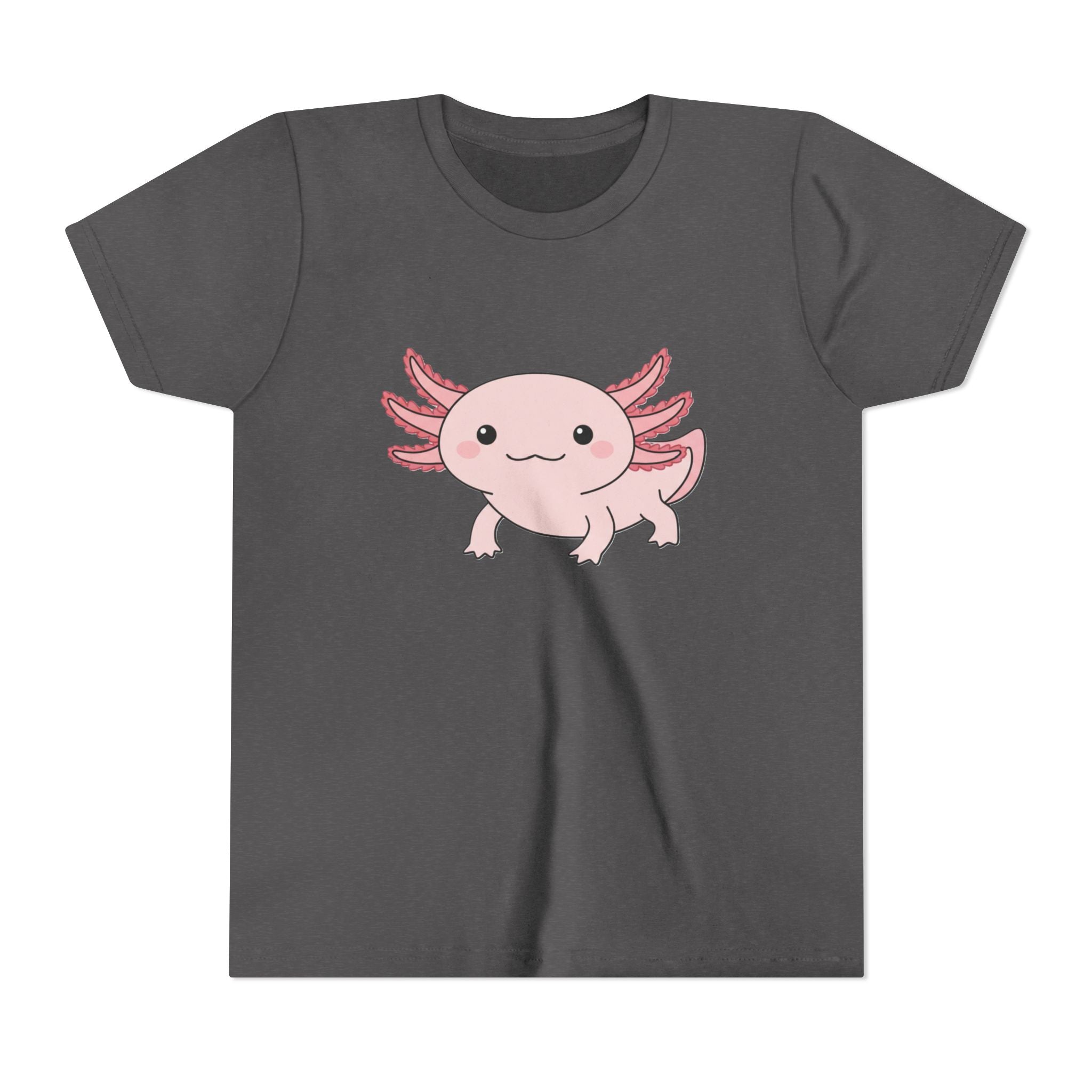 Axolotl Kids Tee – Cute Pink Axolotl Youth Short Sleeve Shirt