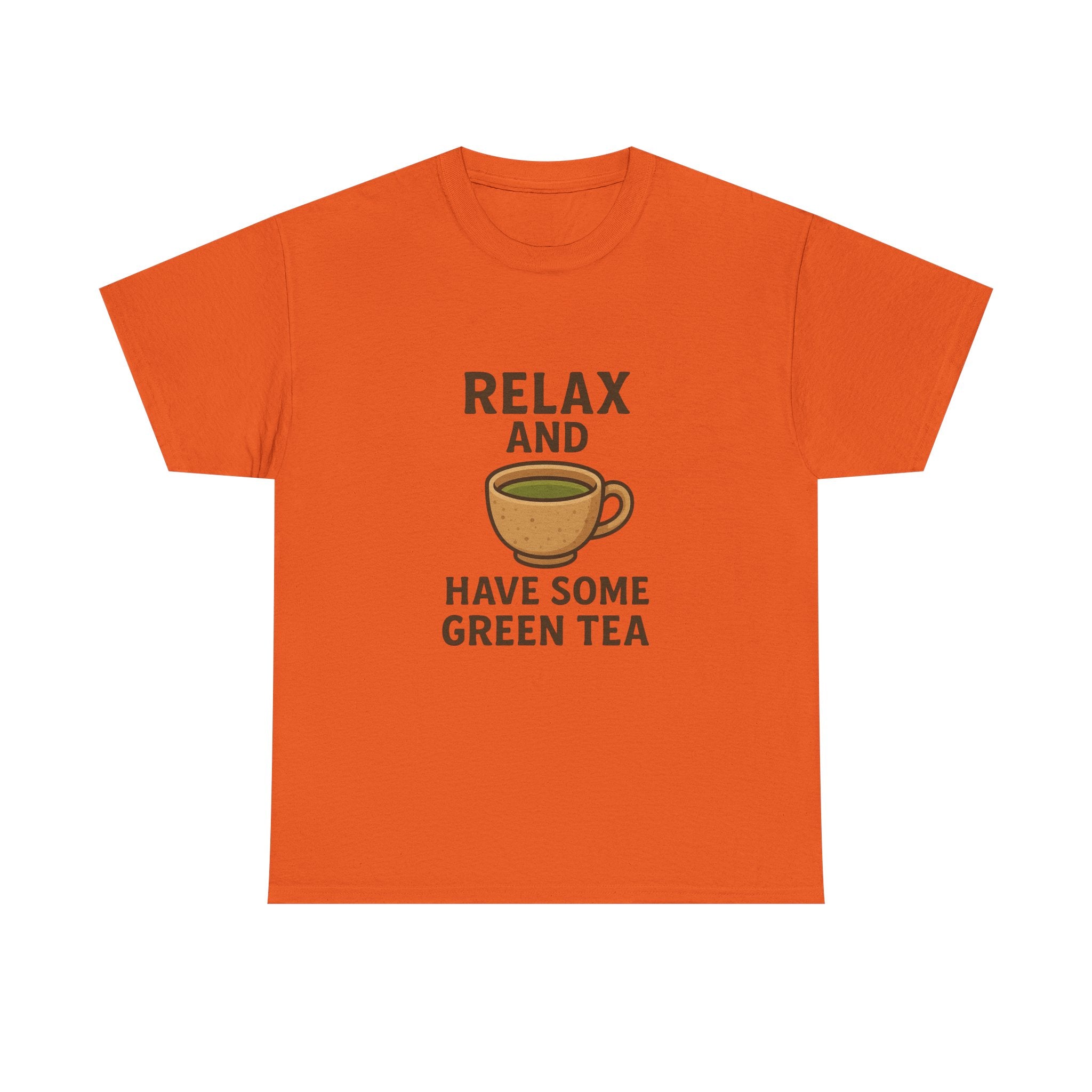 Relax and Have Some Green Tea Tee — Cute Tea Mug Graphic T-Shirt - Adult