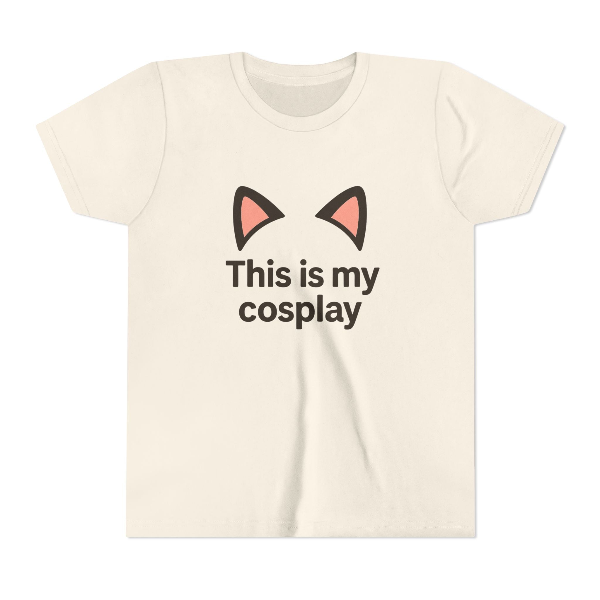 Youth Tee — "This Is My Cosplay" Cat Ear Graphic