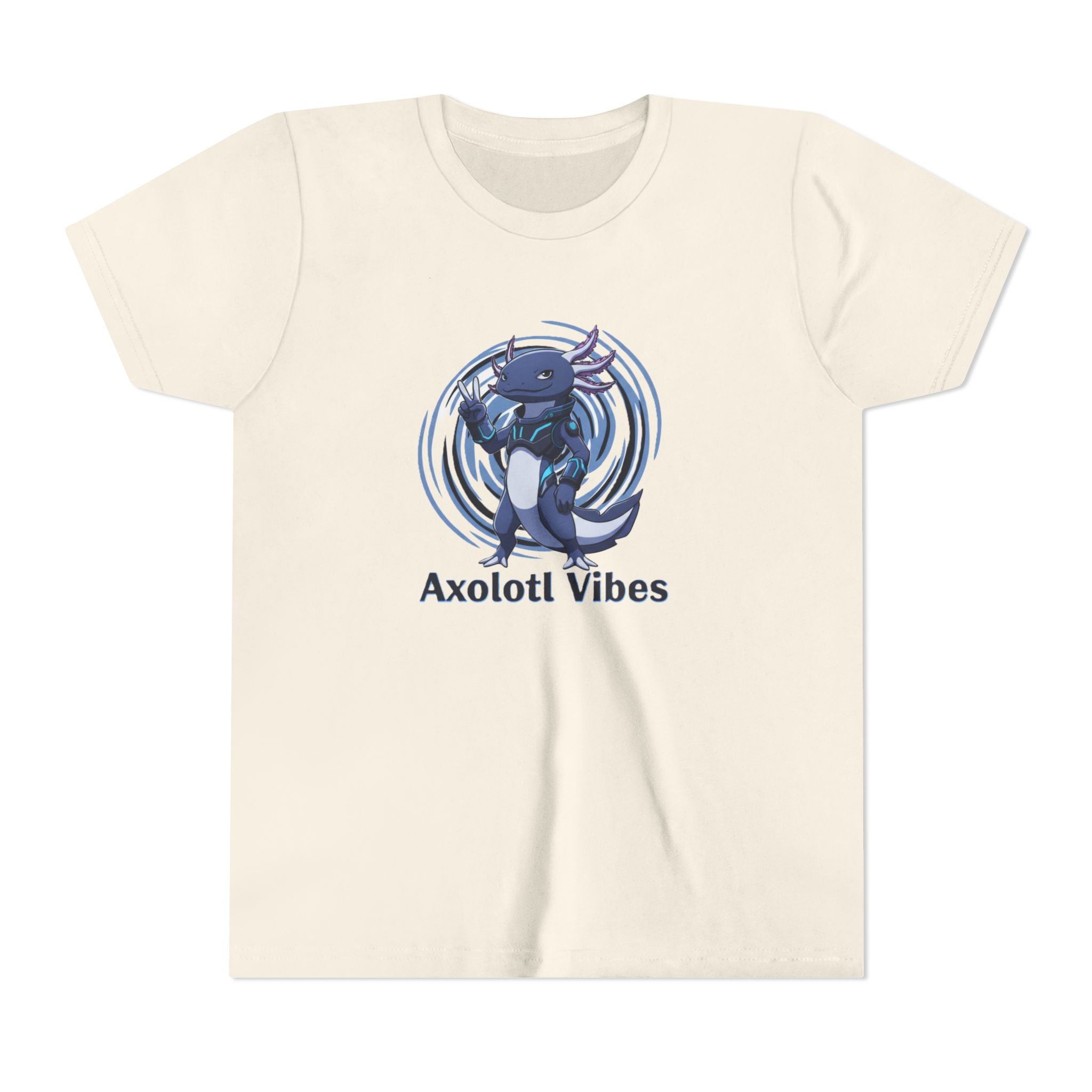 Youth Tee - 'Axolotl Vibes' Cute Axolotl Salamander Graphic Shirt - Kids