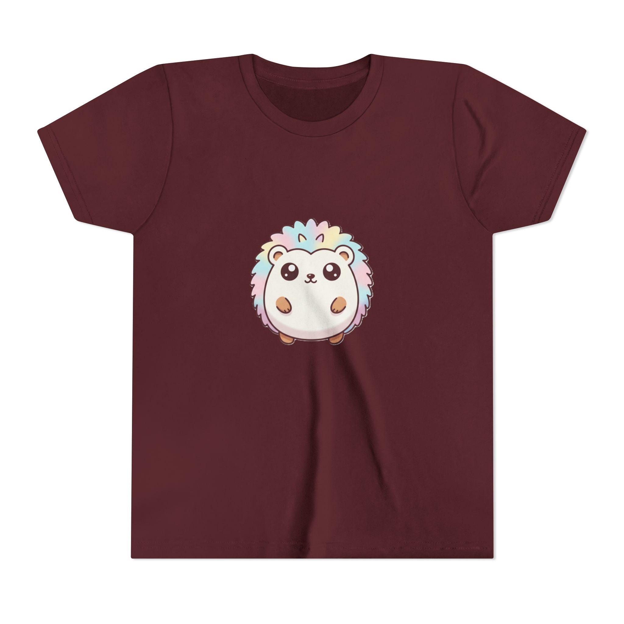 Kids Rainbow Hedgehog T‑Shirt — Cute Pastel Animal Youth Tee