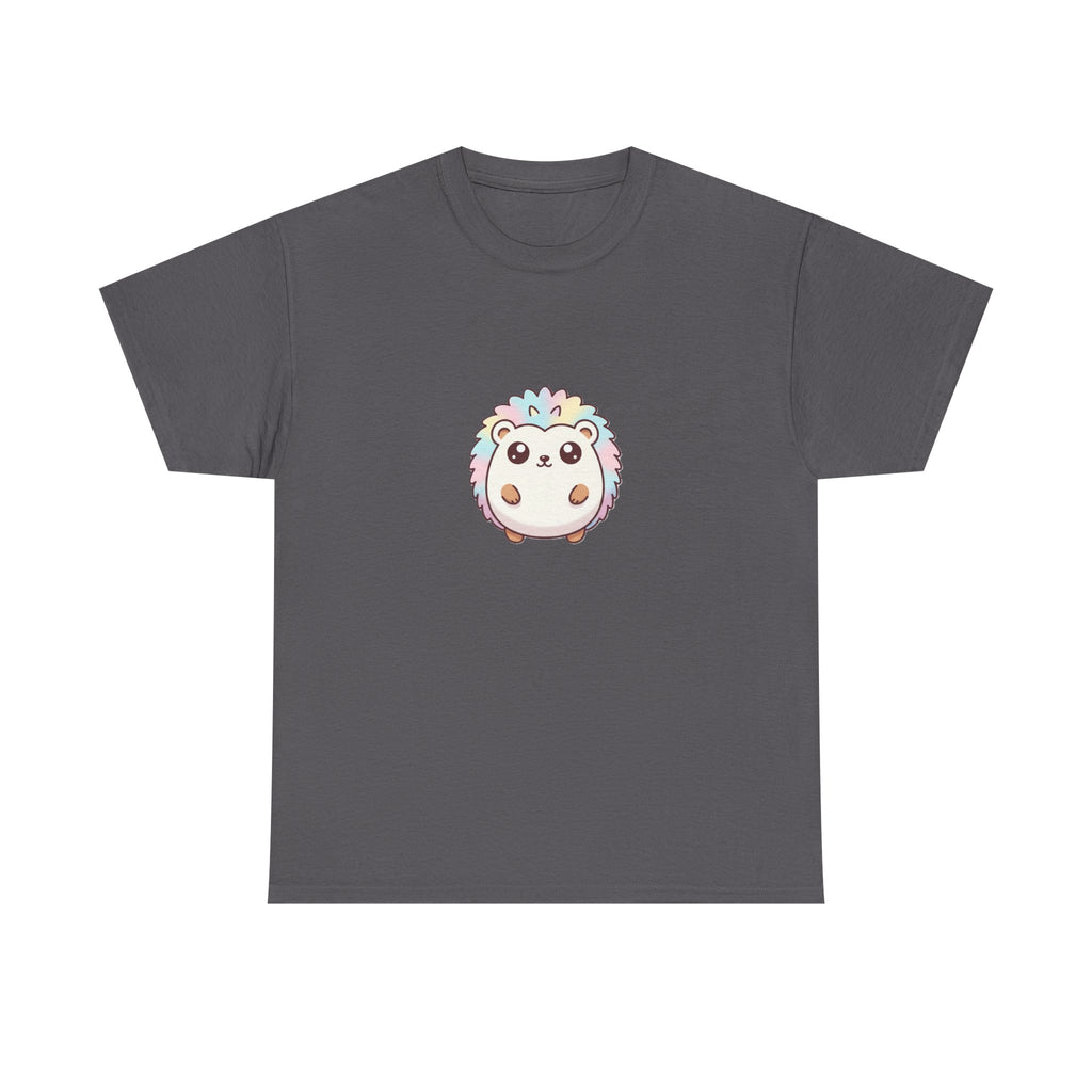 Cute Rainbow Hedgehog T-Shirt — Kawaii Animal Graphic Tee - Adult